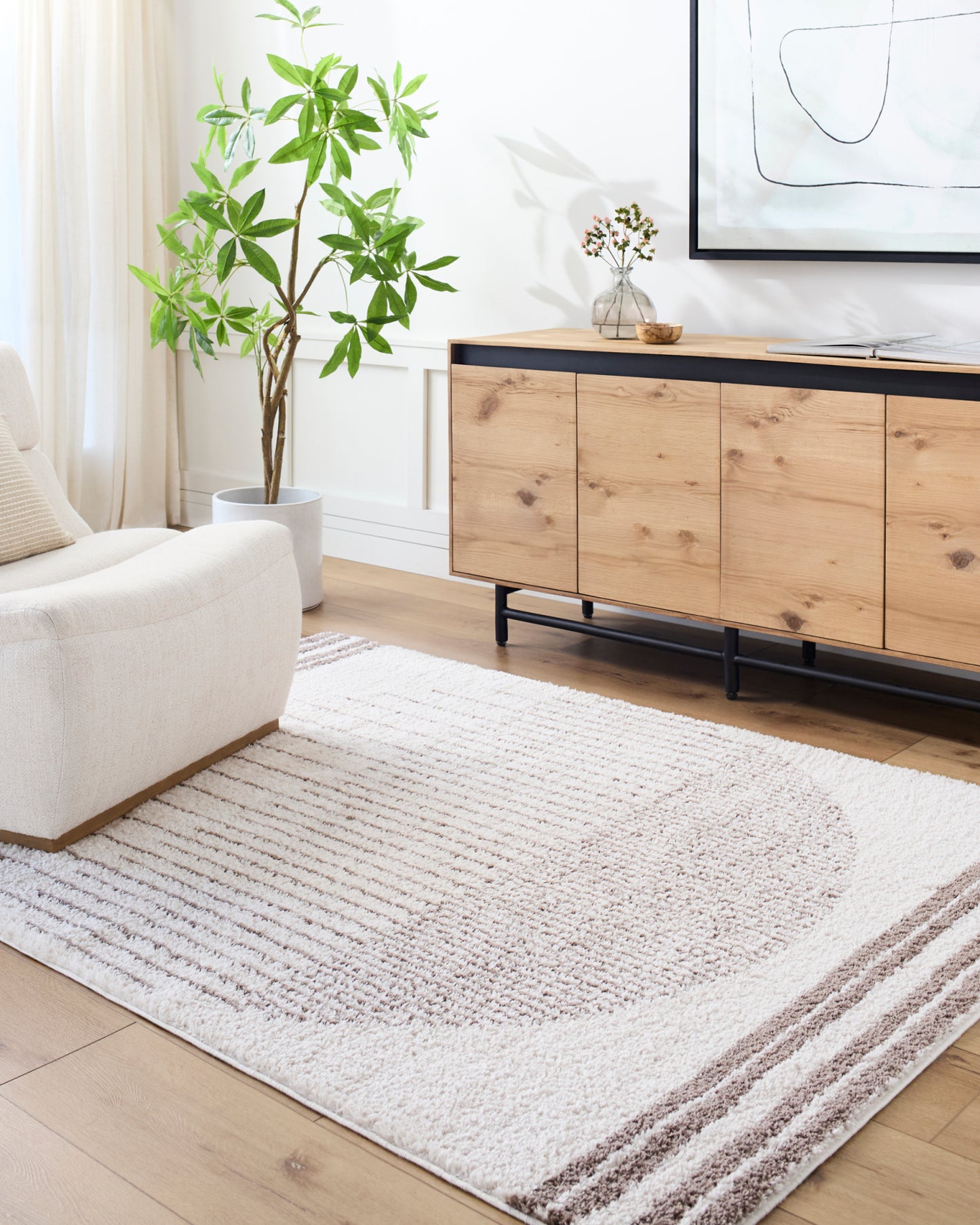 Fossay Shag Machine Woven Rug Livabliss Fossay Shag