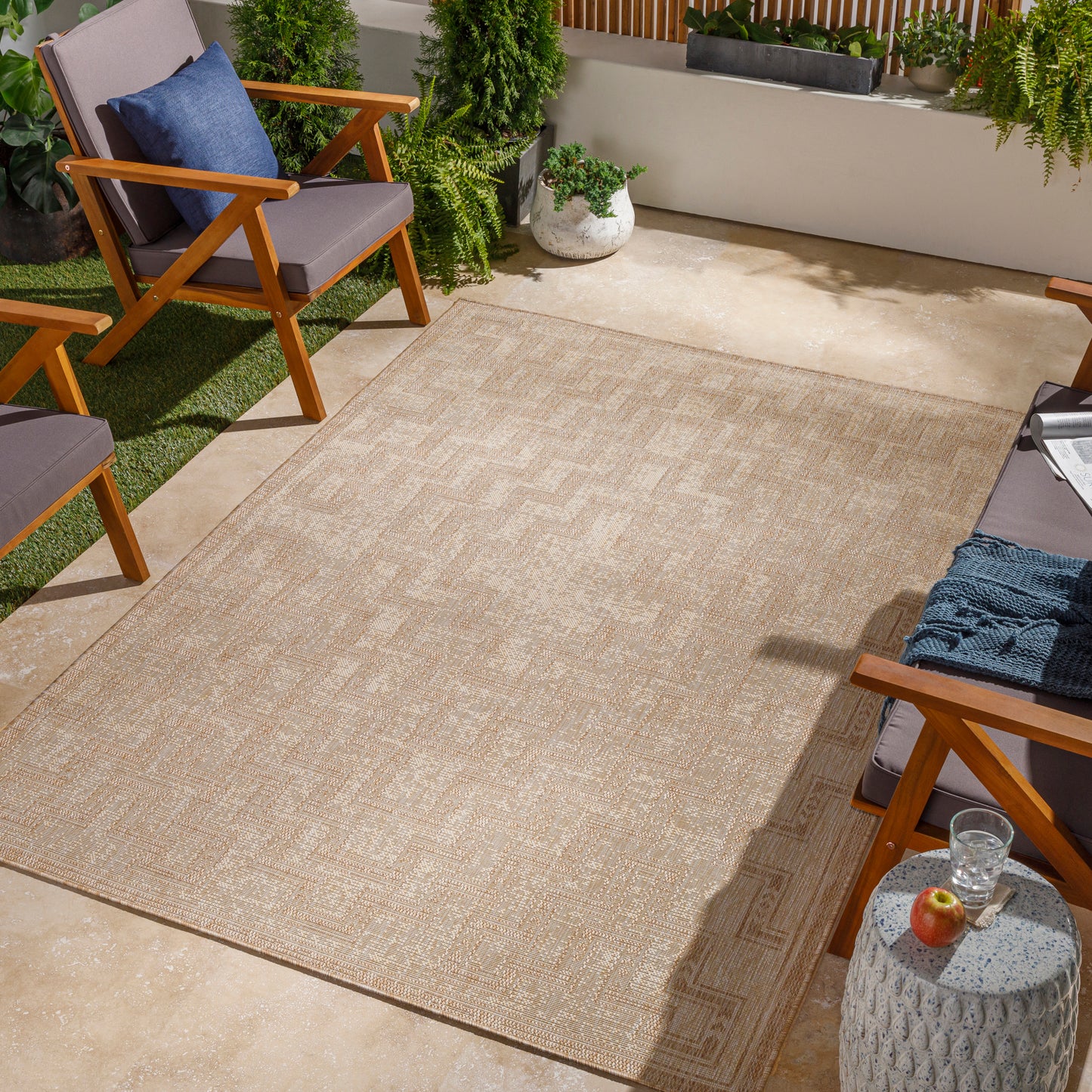 Tuareg Machine Woven Rug Livabliss Tuareg