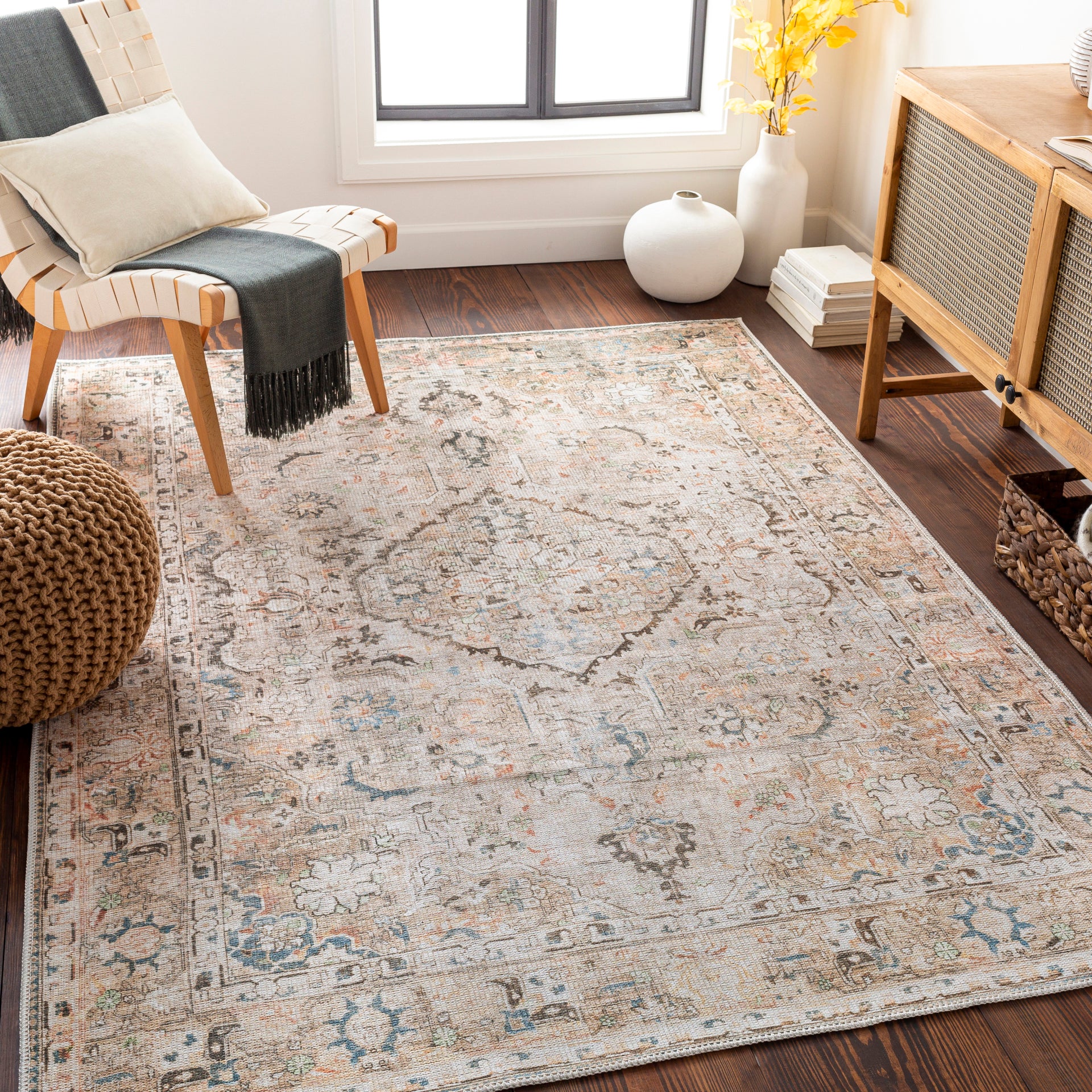 Kemer Machine Woven Rug Livabliss Kemer