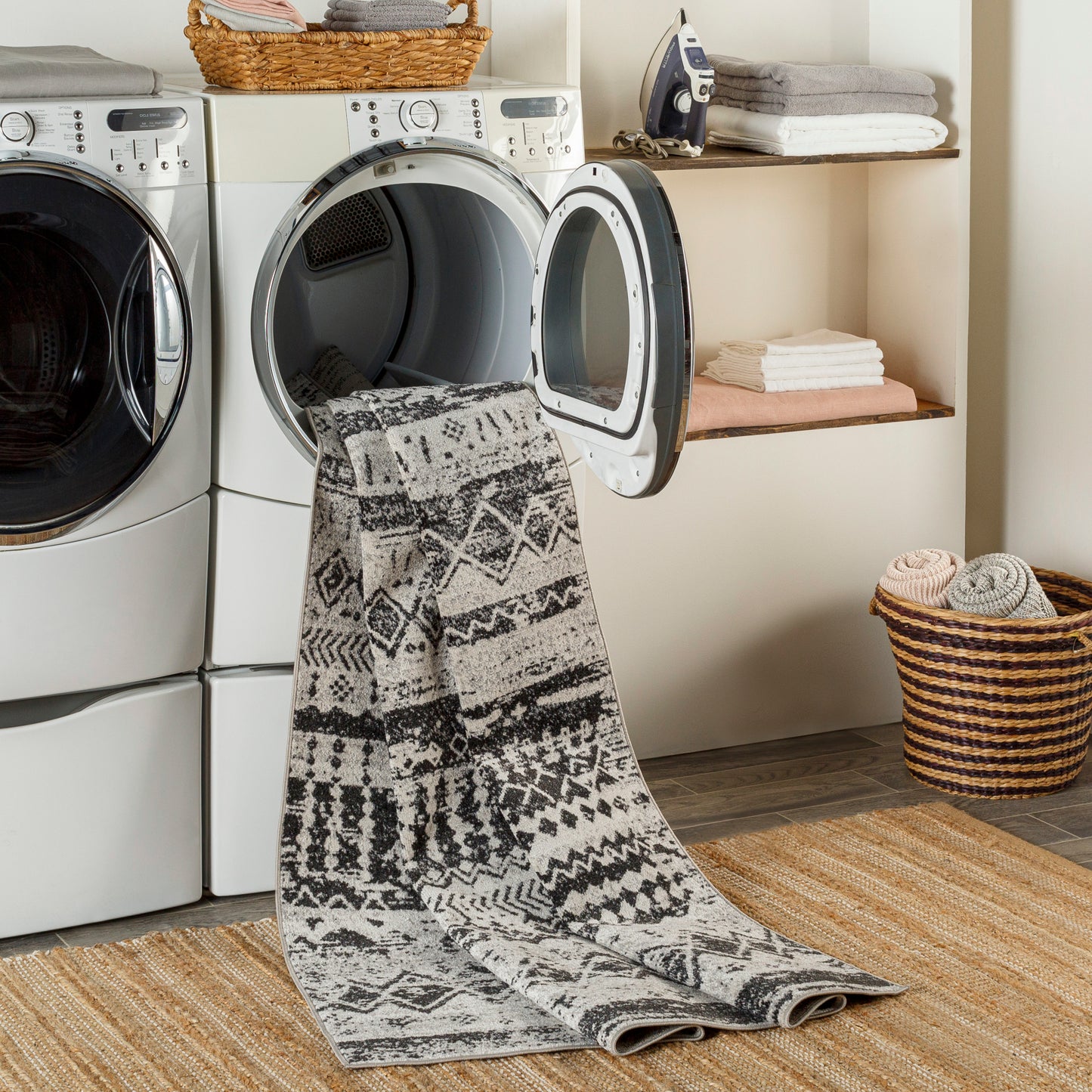Lavadora Machine Woven Rug Livabliss Lavadora
