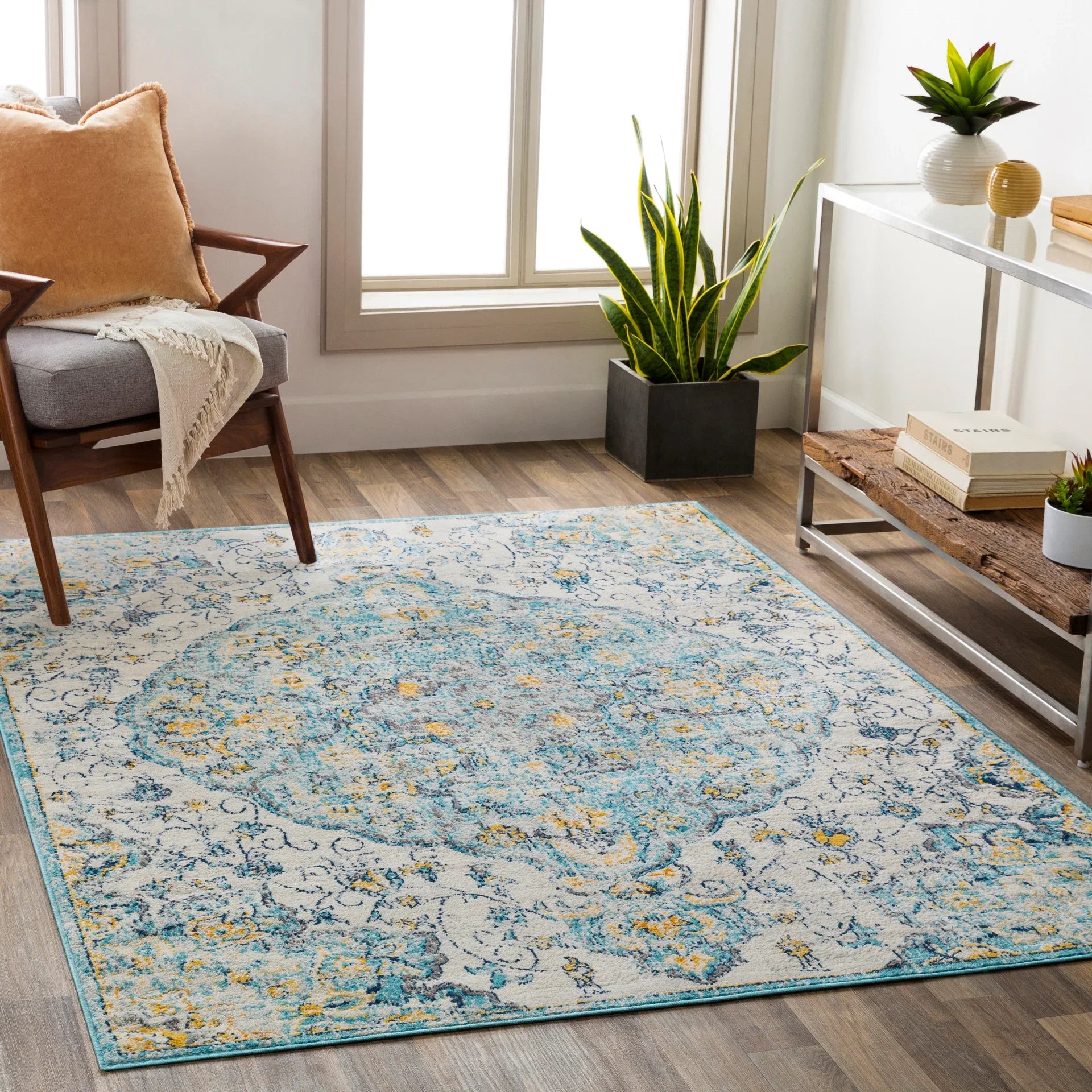 Floransa Machine Woven Rug Livabliss Floransa