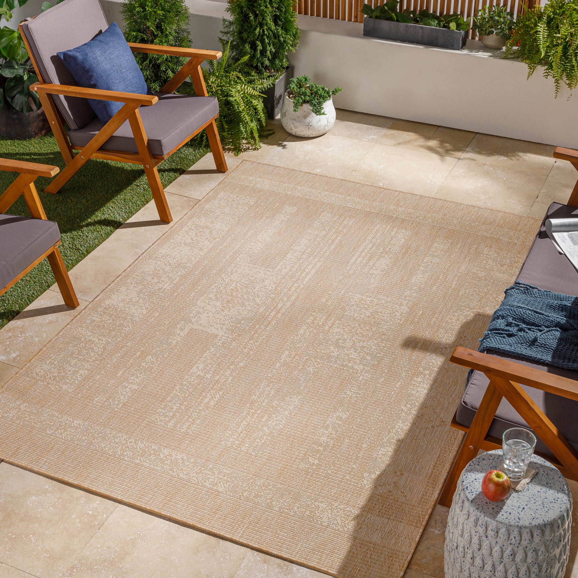 Tuareg Machine Woven Rug Livabliss Tuareg