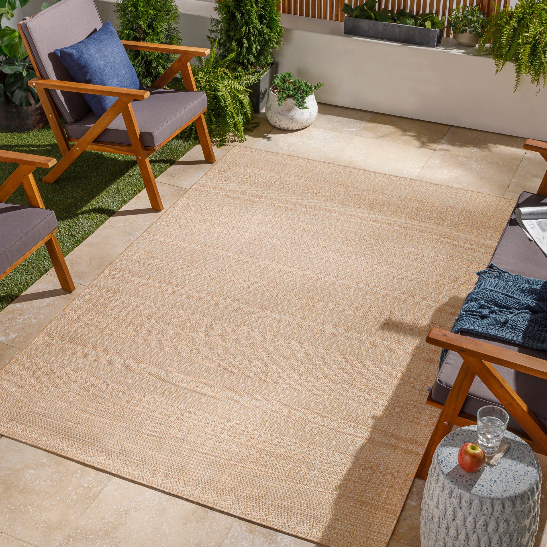 Tuareg Machine Woven Rug Livabliss Tuareg