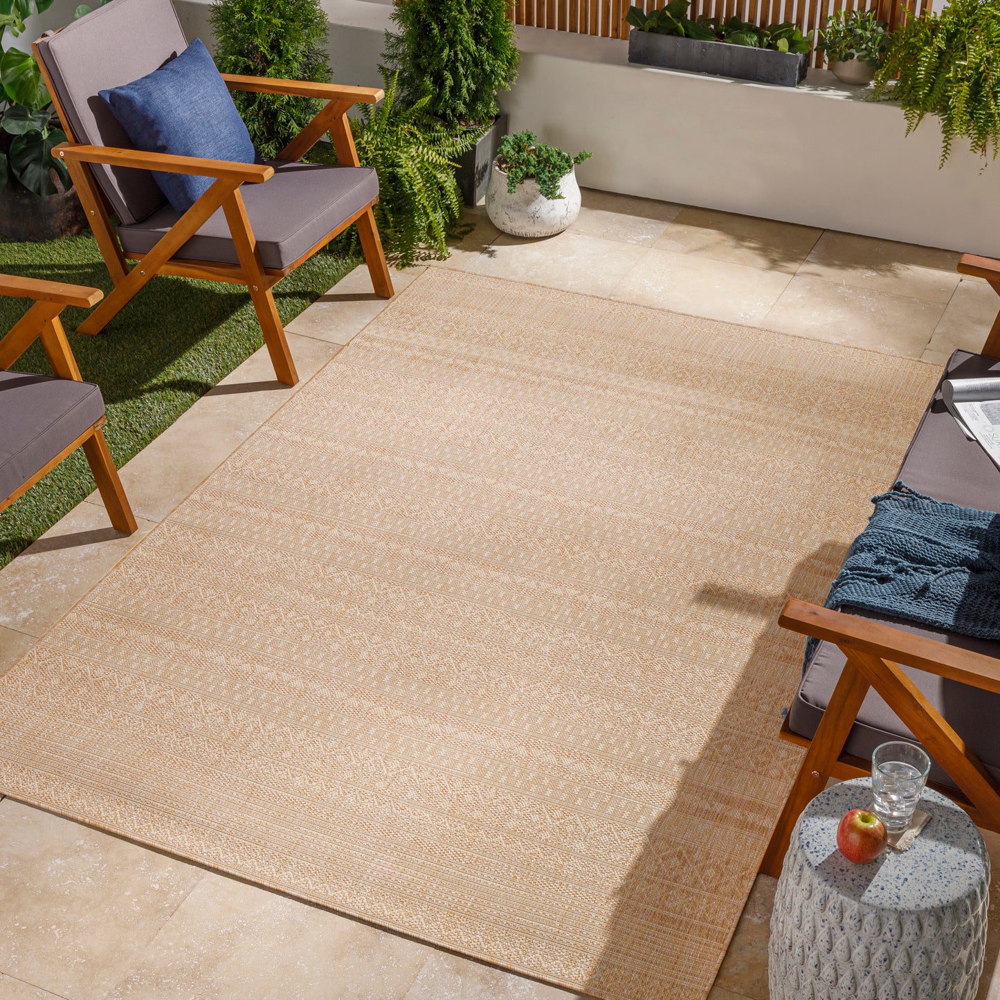 Tuareg Machine Woven Rug Livabliss Tuareg