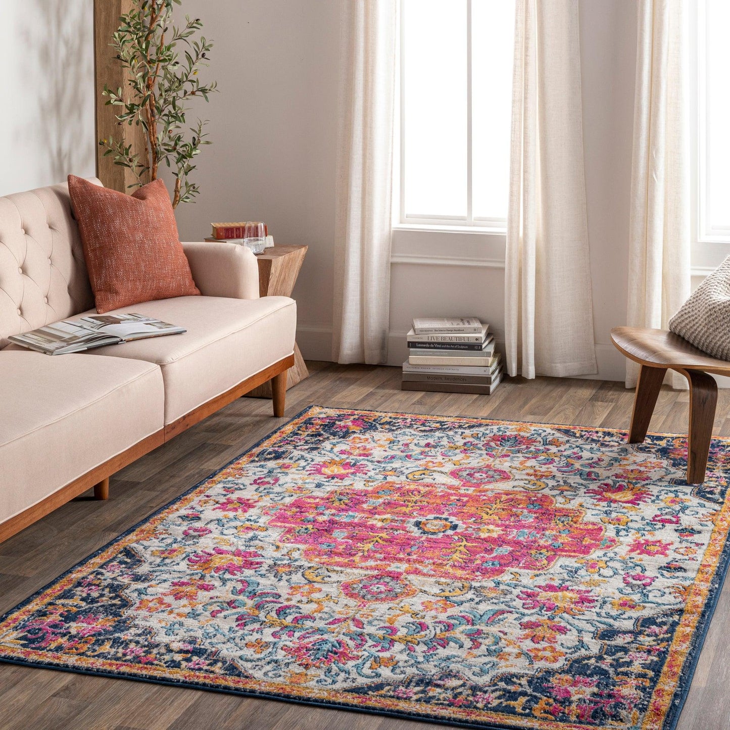 Floransa Machine Woven Rug Livabliss Floransa