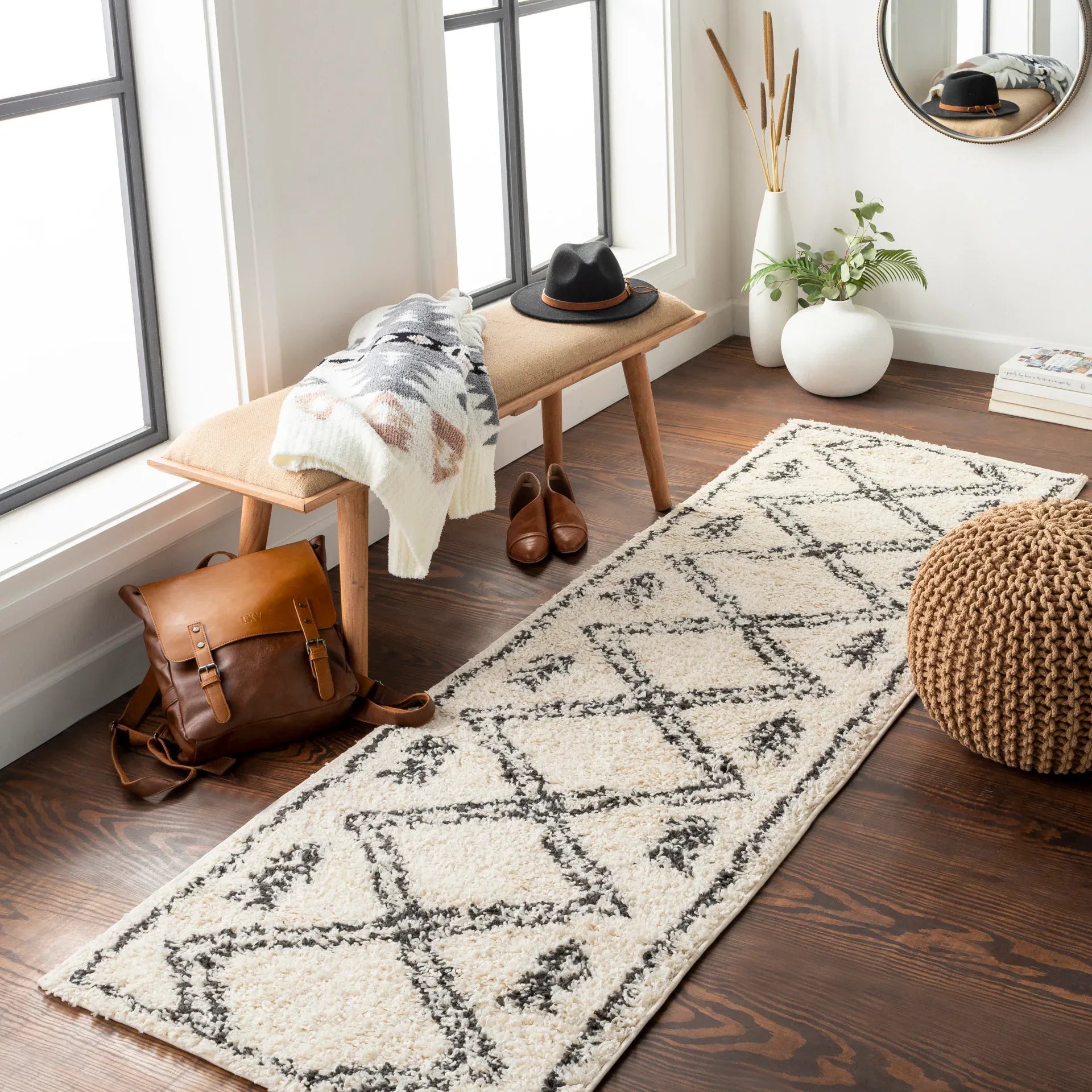 Beni Shag Machine Woven Rug Livabliss Beni Shag