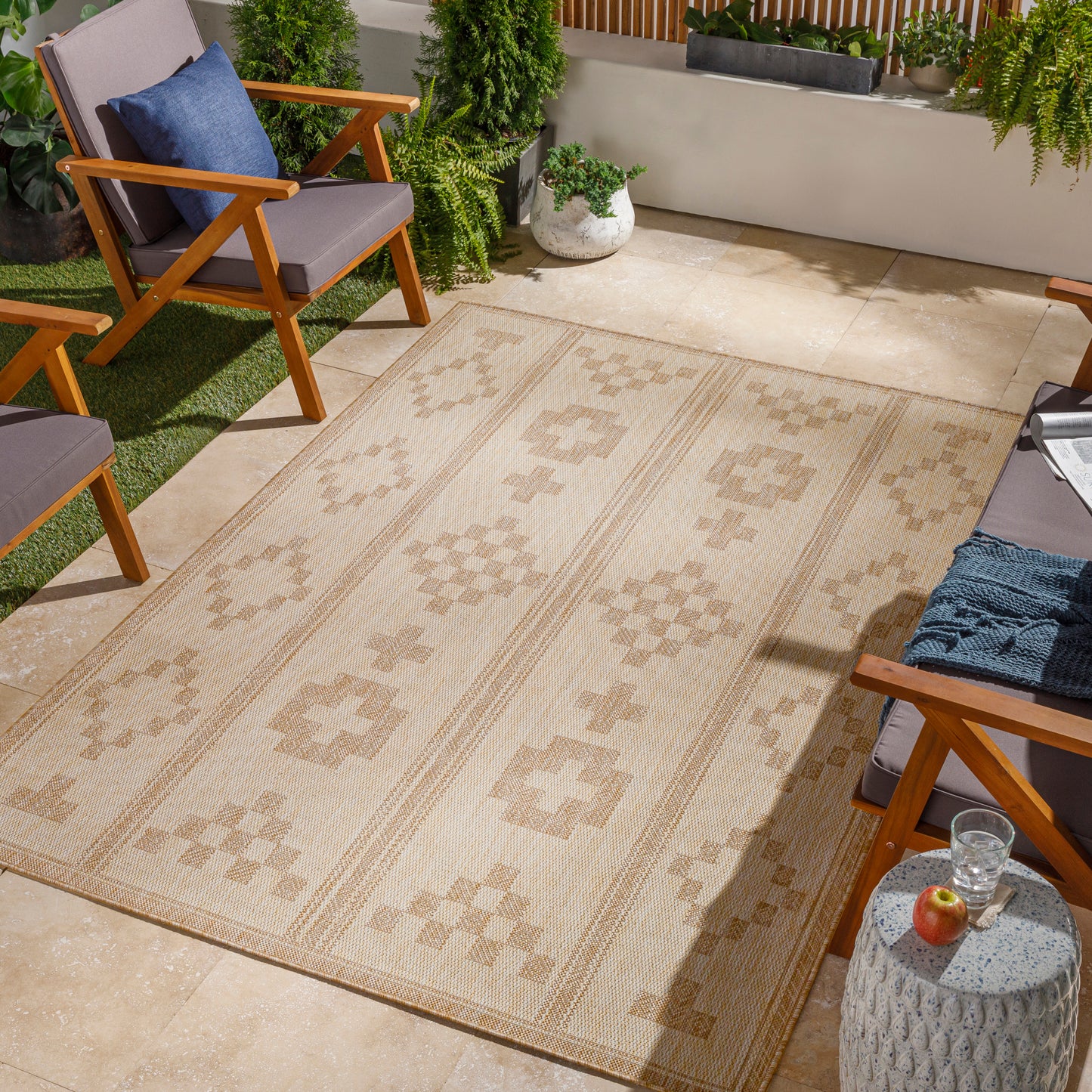 Tuareg Machine Woven Rug Livabliss Tuareg