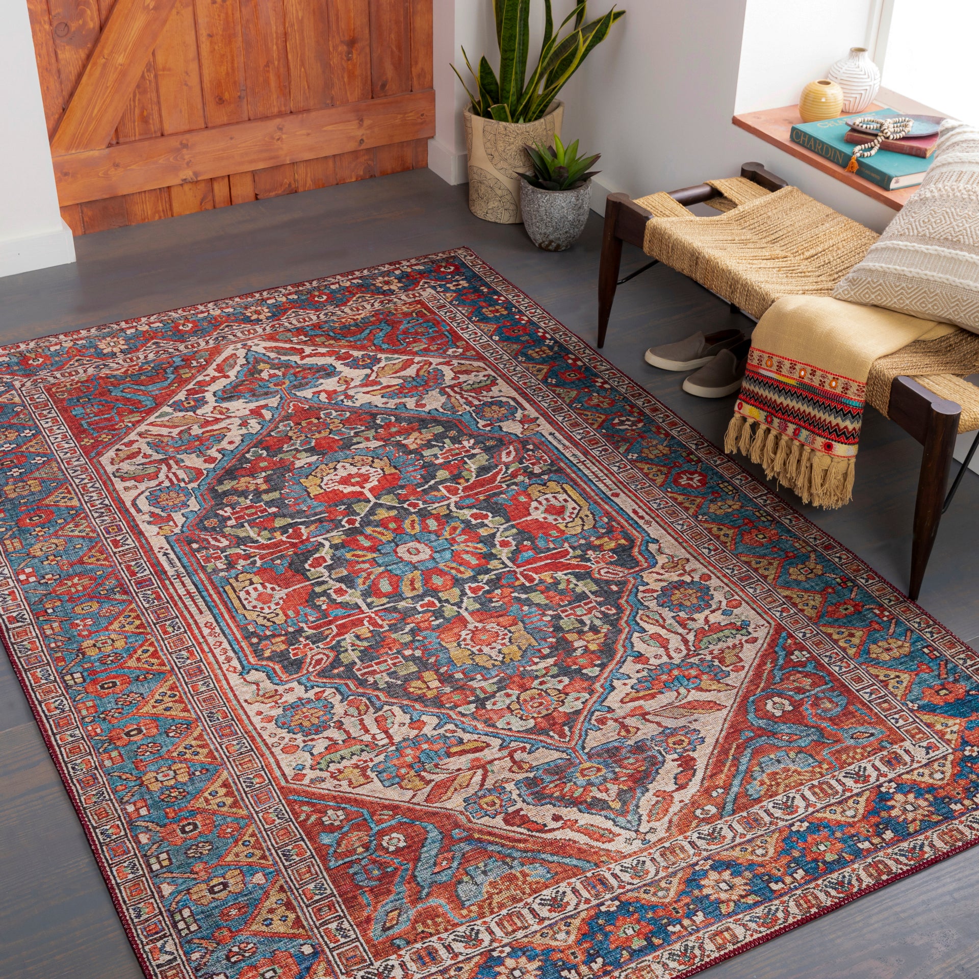 Iris Machine Woven Rug Livabliss Iris