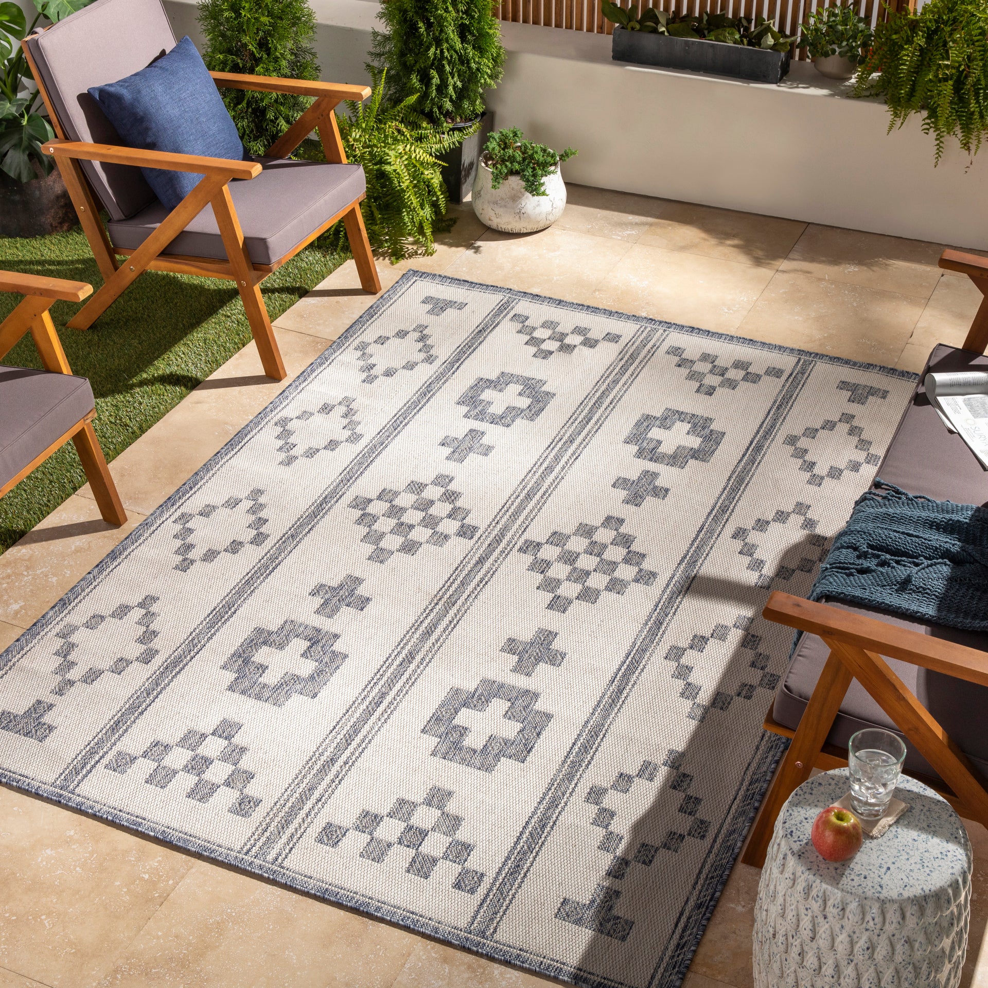 Tuareg Machine Woven Rug Livabliss Tuareg