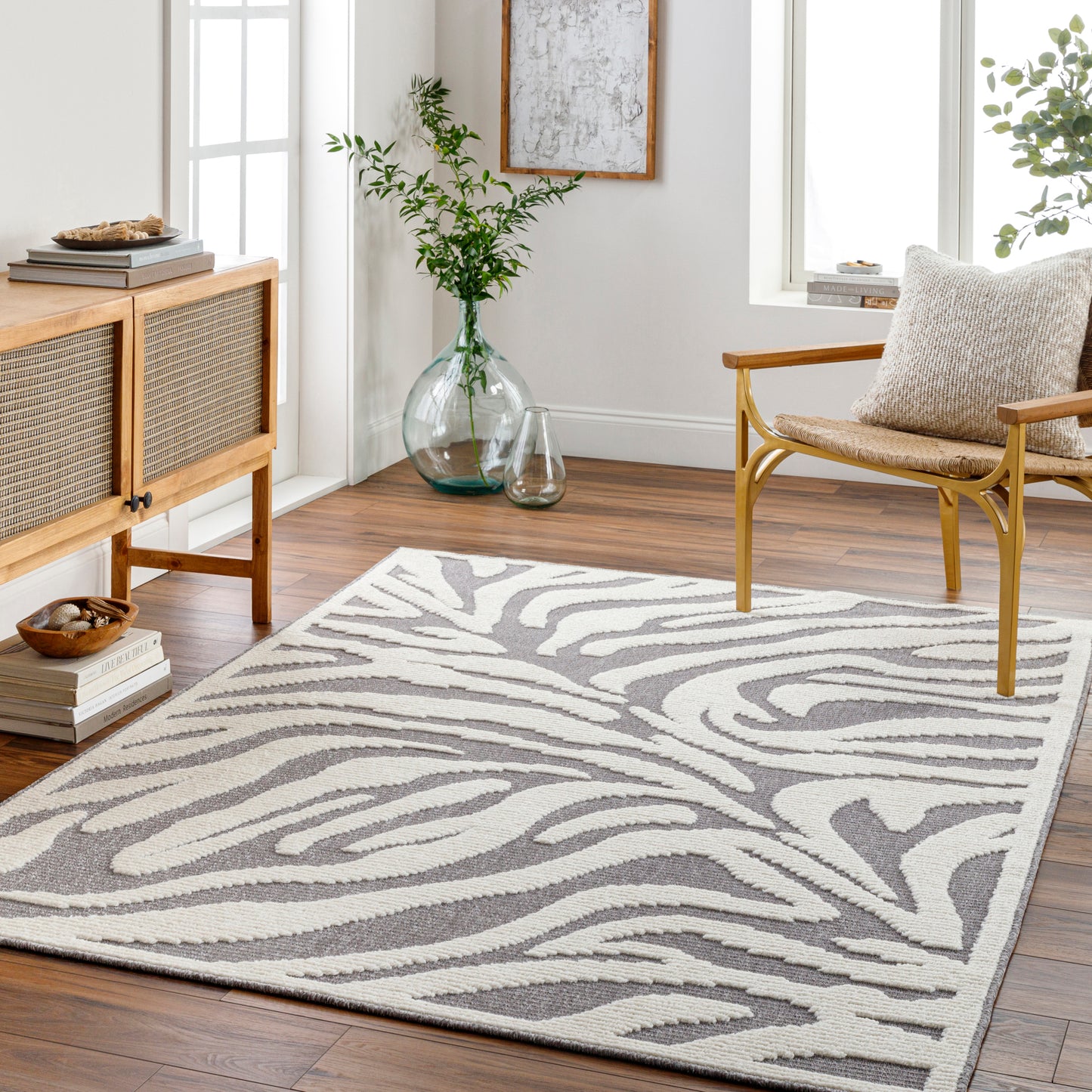 Lyna Machine Woven Rug Livabliss Lyna