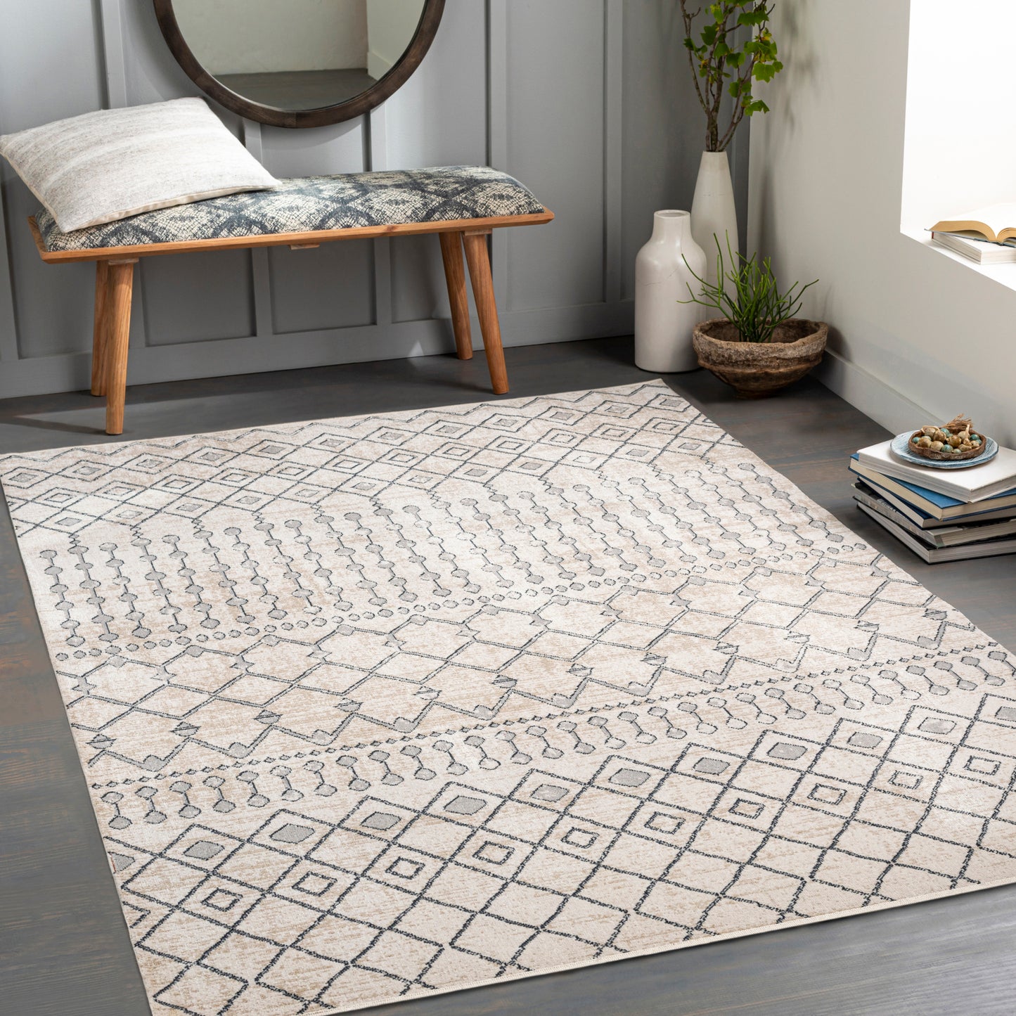 Lavadora Machine Woven Rug Livabliss Lavadora