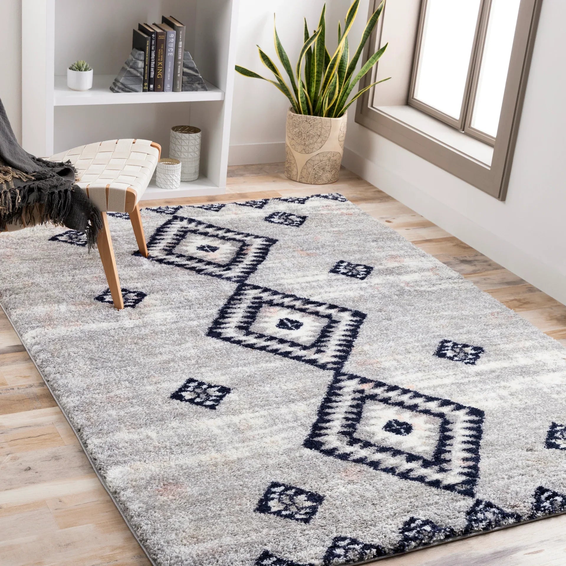 Aliyah Shag Machine Woven Rug Livabliss Aliyah Shag