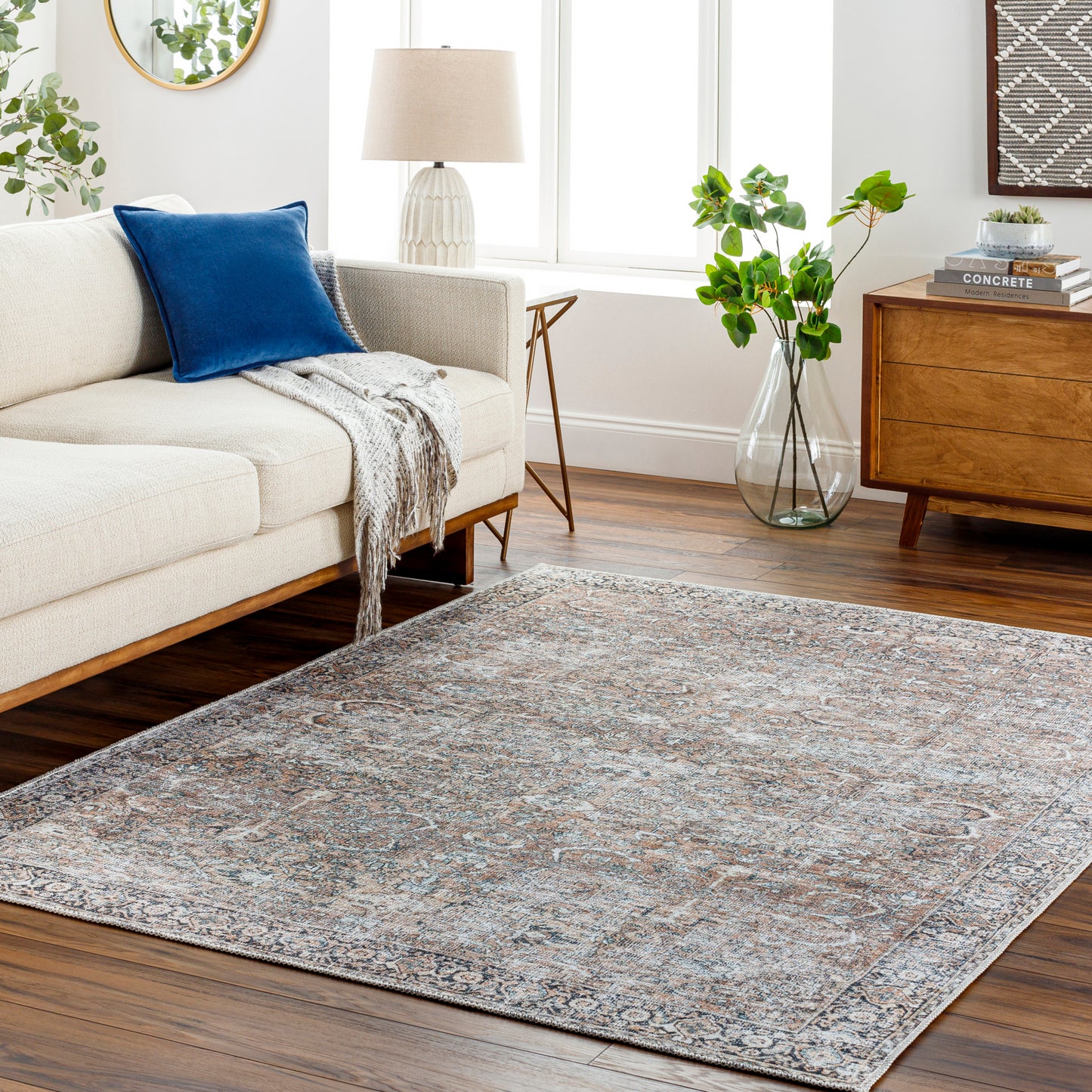 Kemer Machine Woven Rug Livabliss Kemer