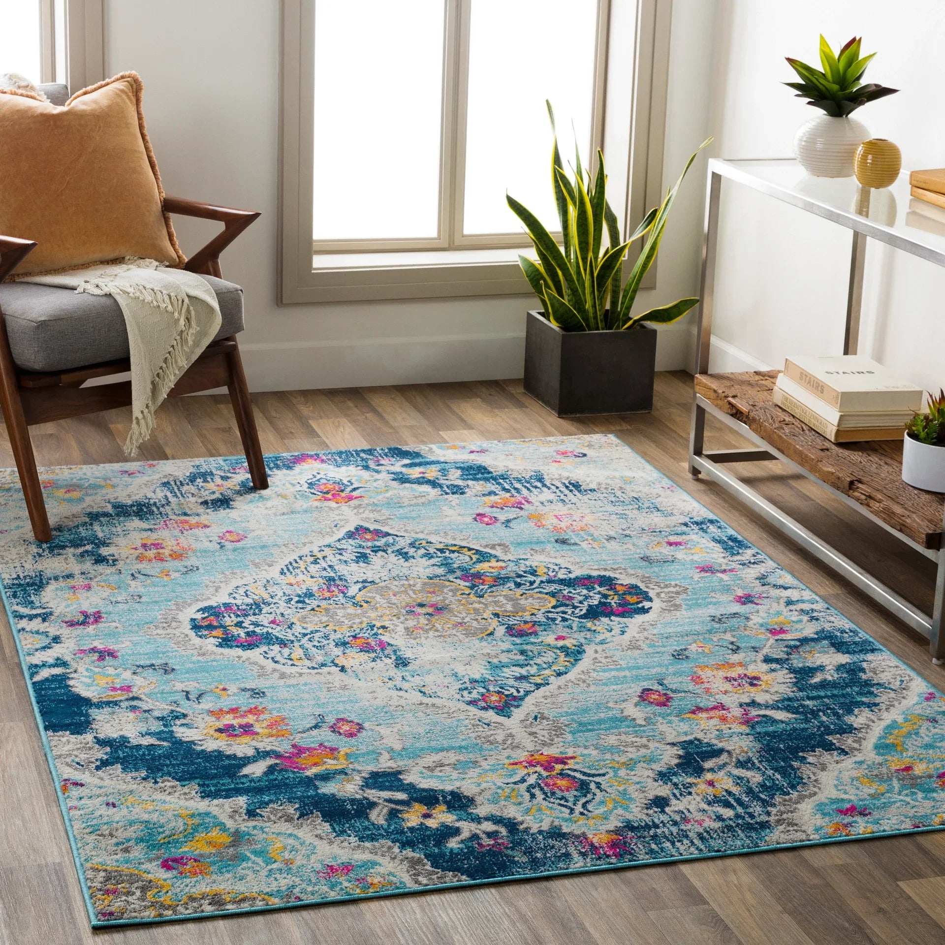 Floransa Machine Woven Rug Livabliss Floransa
