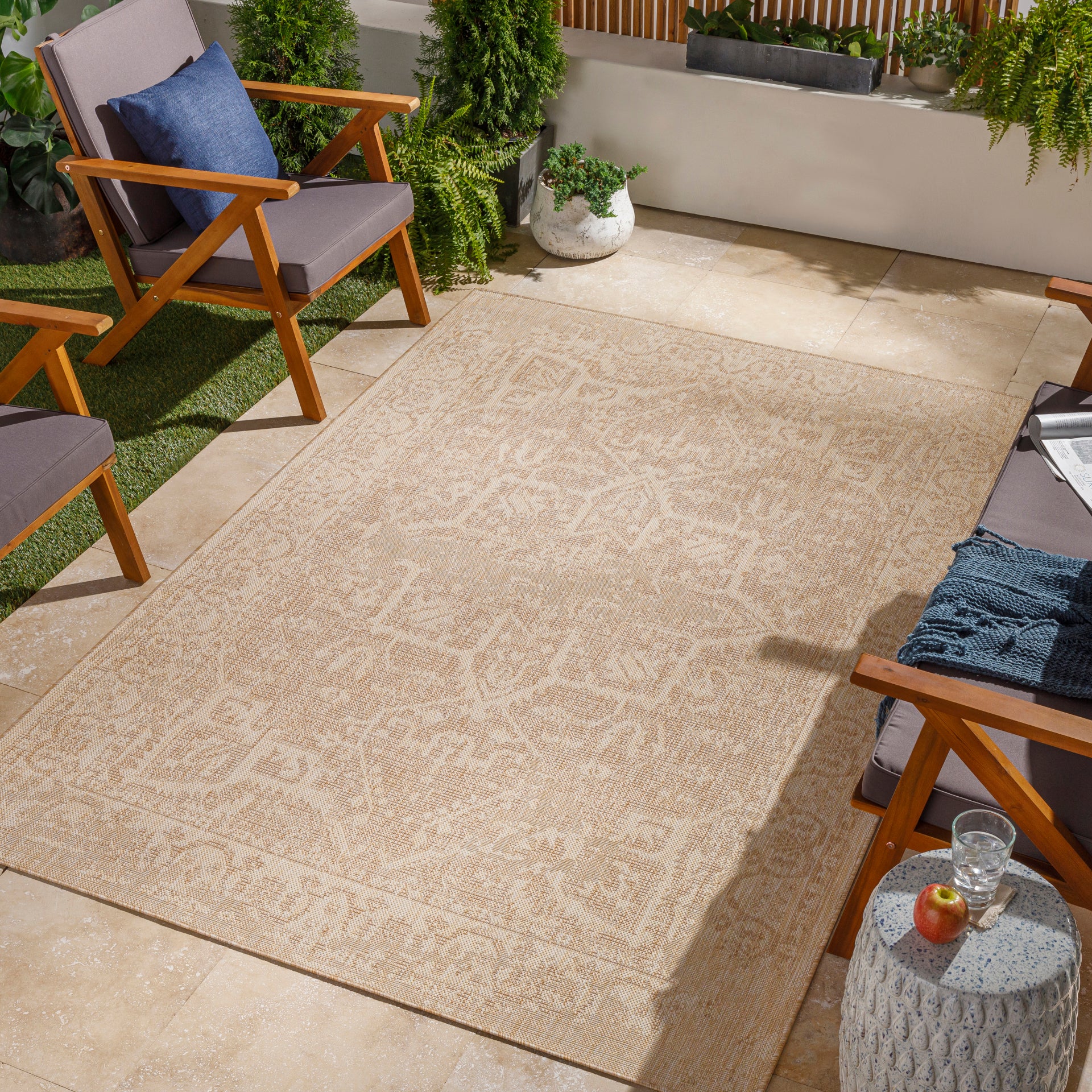 Tuareg Machine Woven Rug Livabliss Tuareg