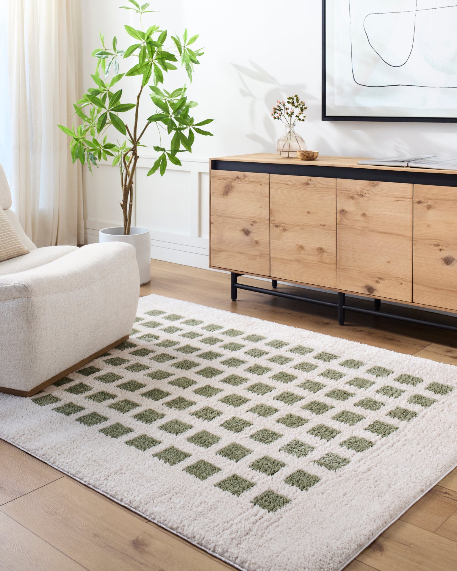 Fossay Shag Machine Woven Rug Livabliss Fossay Shag