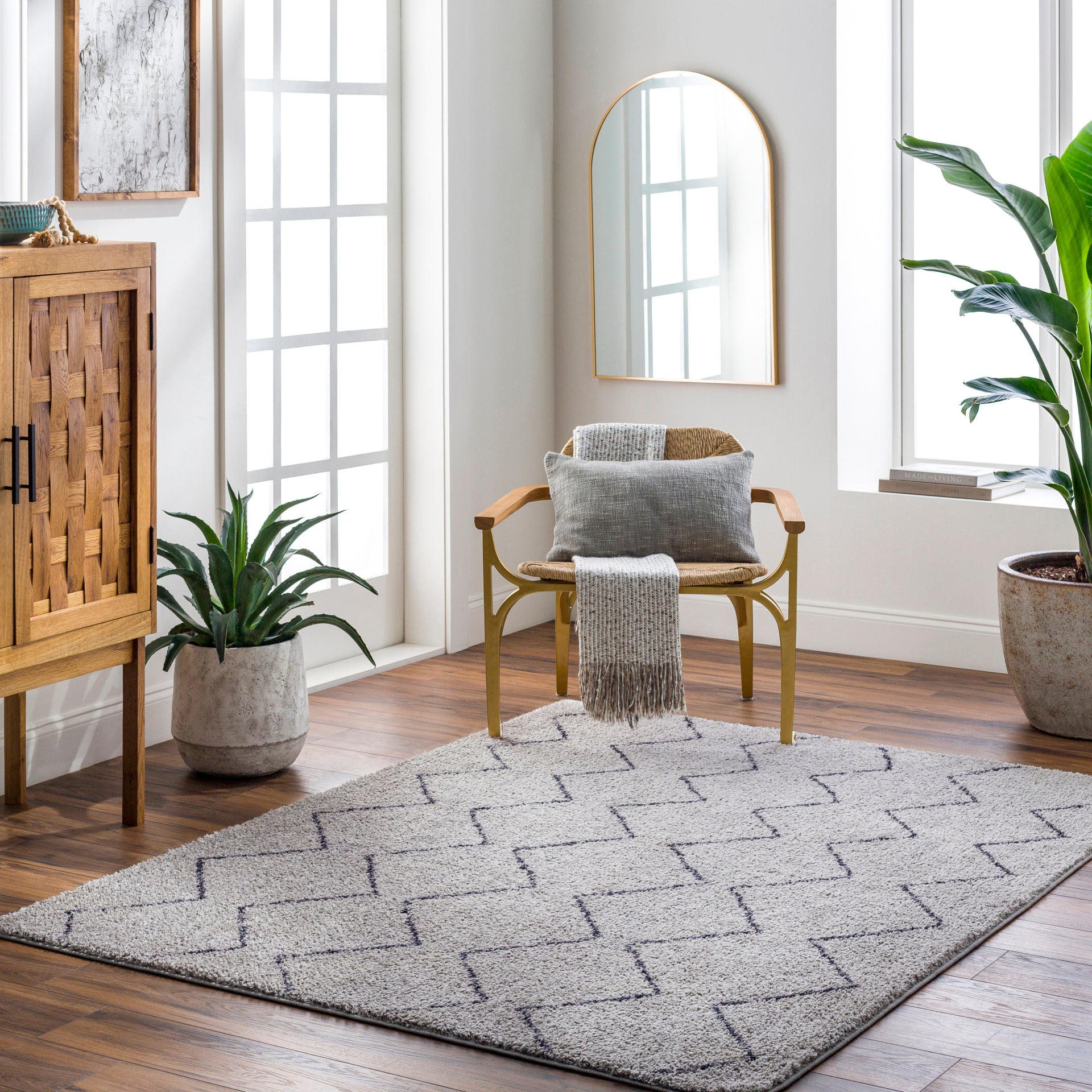 Lykke Machine Woven Rug Livabliss Lykke
