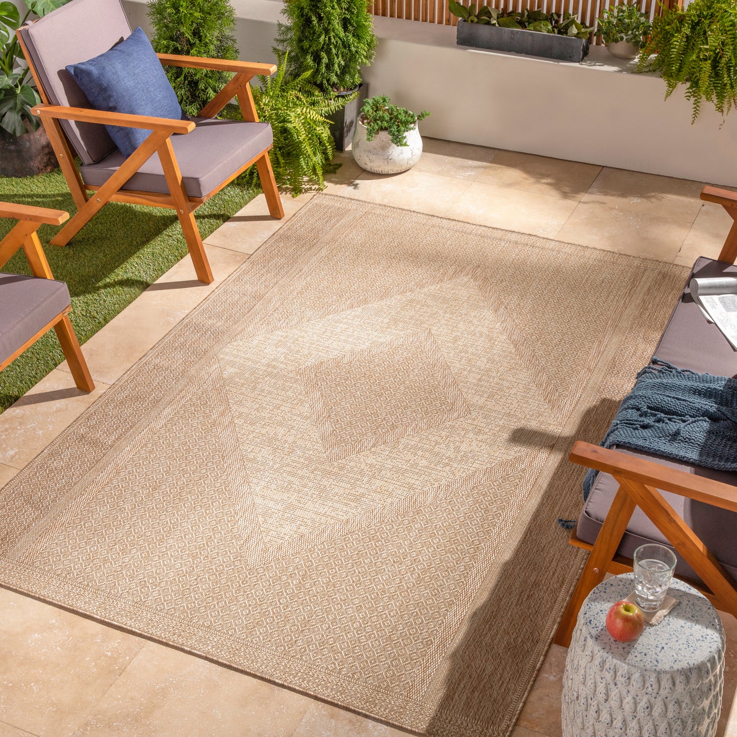 Tuareg Machine Woven Rug Livabliss Tuareg