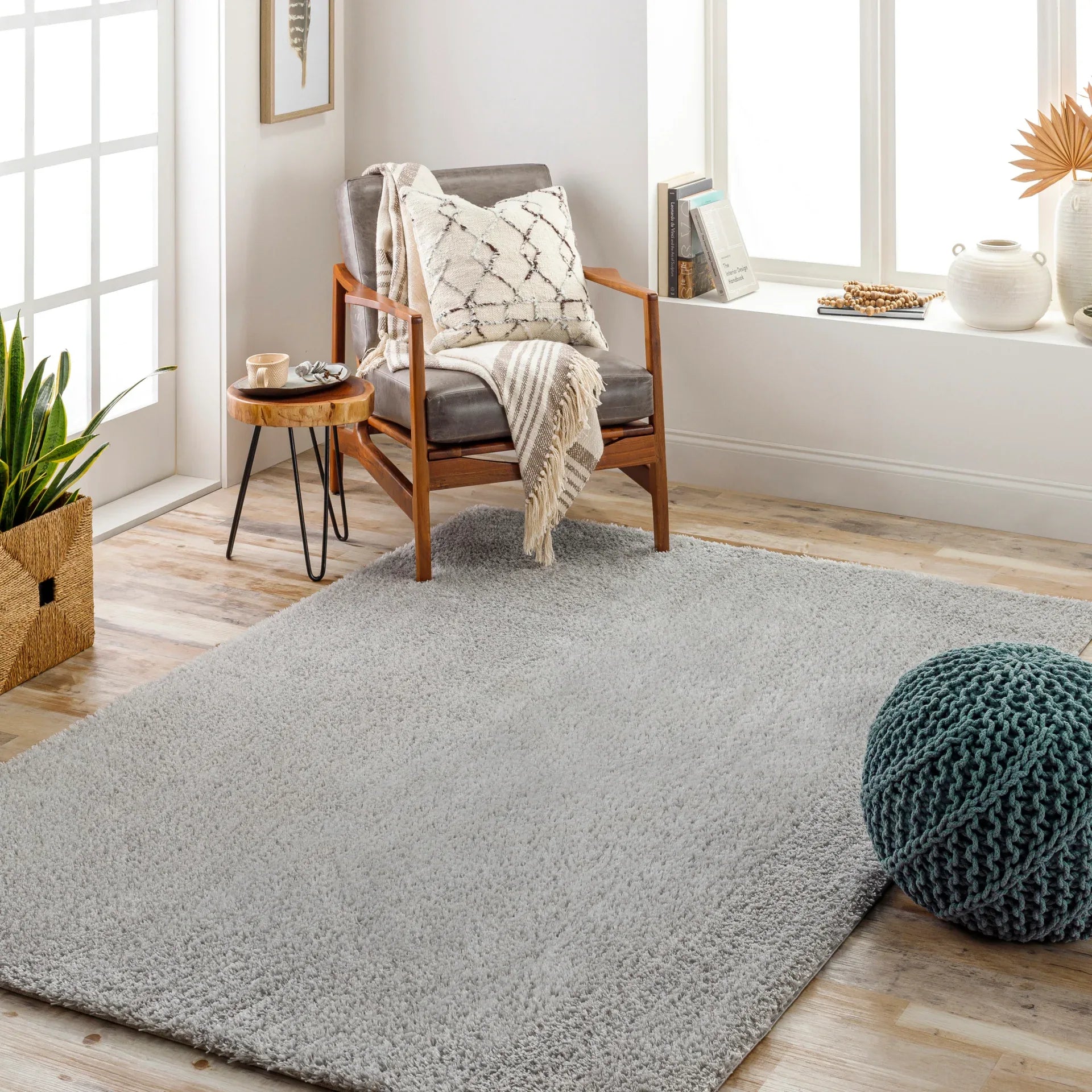 Cloudy Shag Machine Woven Rug Livabliss Cloudy Shag