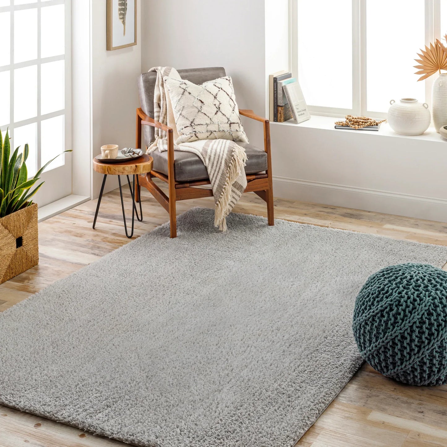 Cloudy Shag Machine Woven Rug Livabliss Cloudy Shag