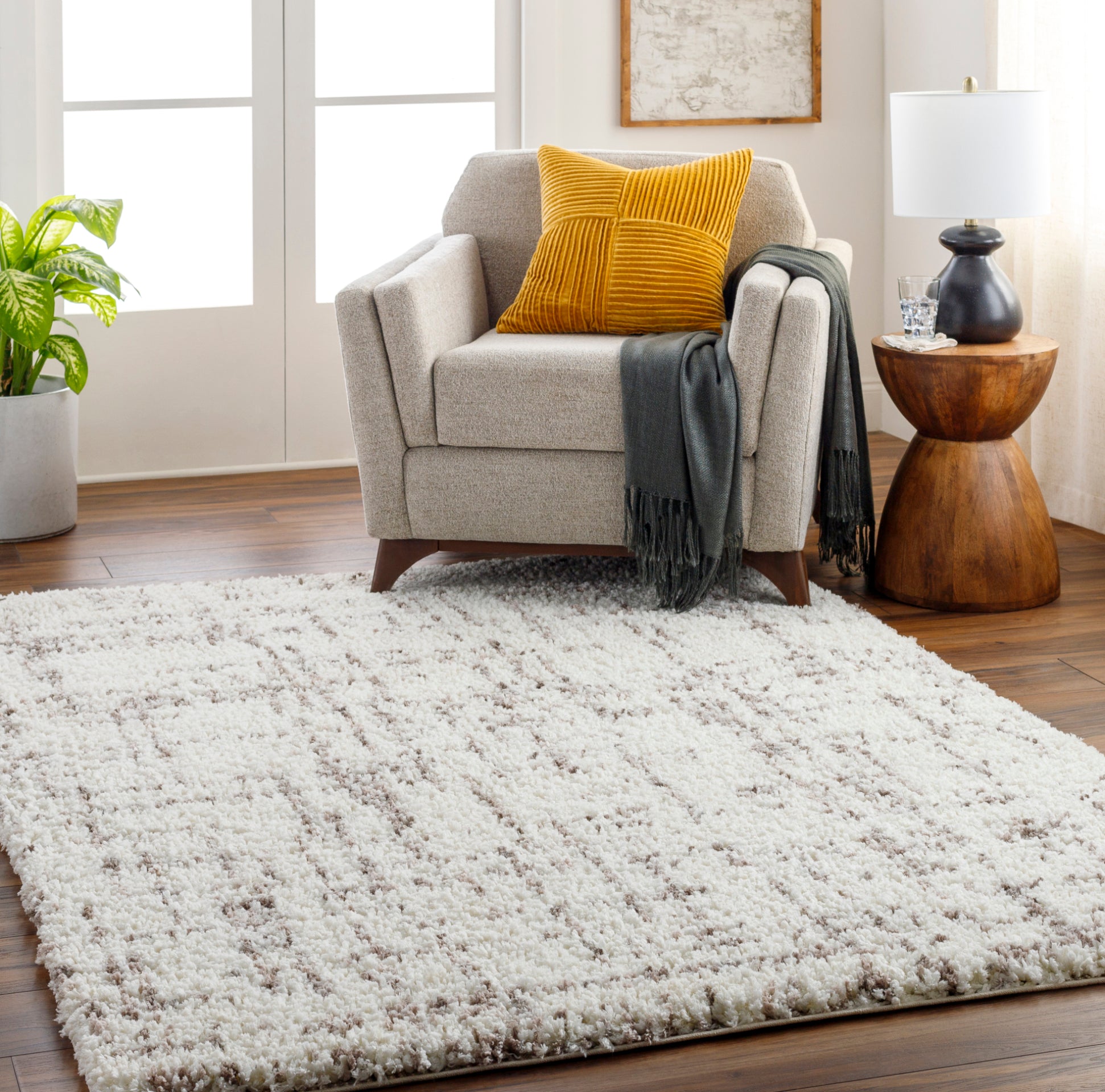 Ultra Shag Machine Woven Rug Livabliss Ultra Shag