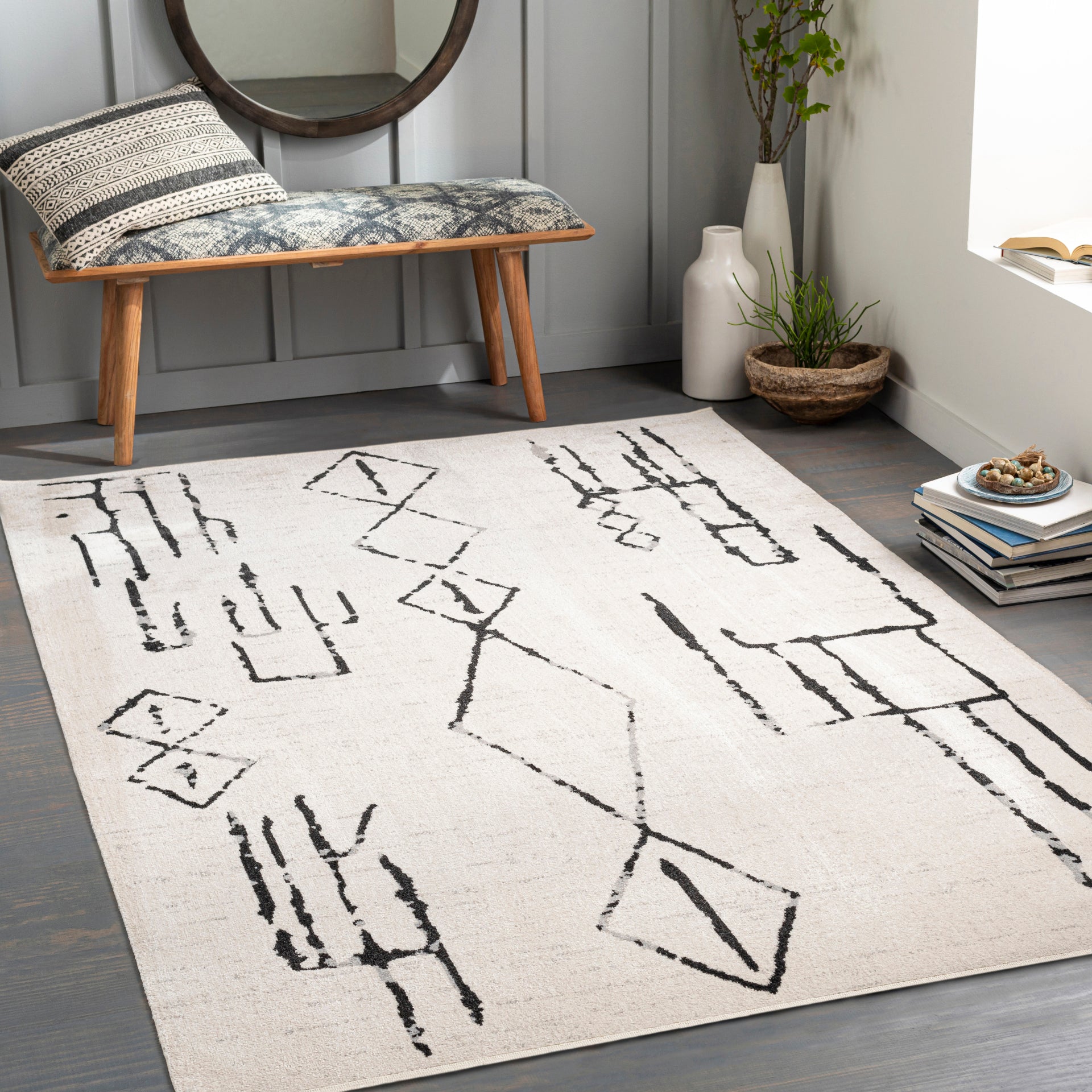 Lavadora Machine Woven Rug Livabliss Lavadora