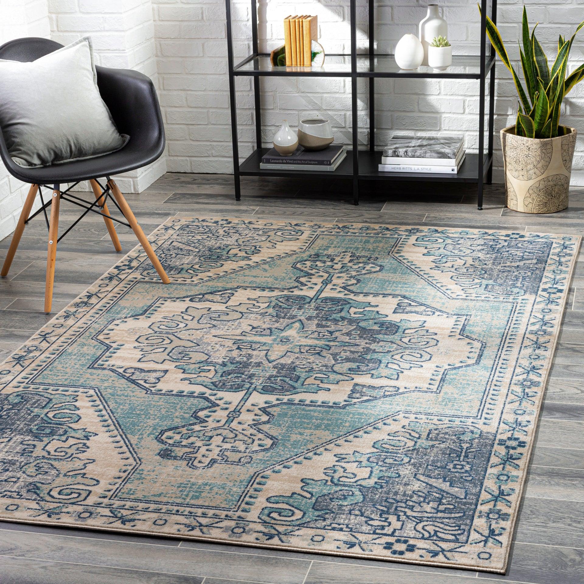 Bohemian Machine Woven Rug Livabliss Bohemian