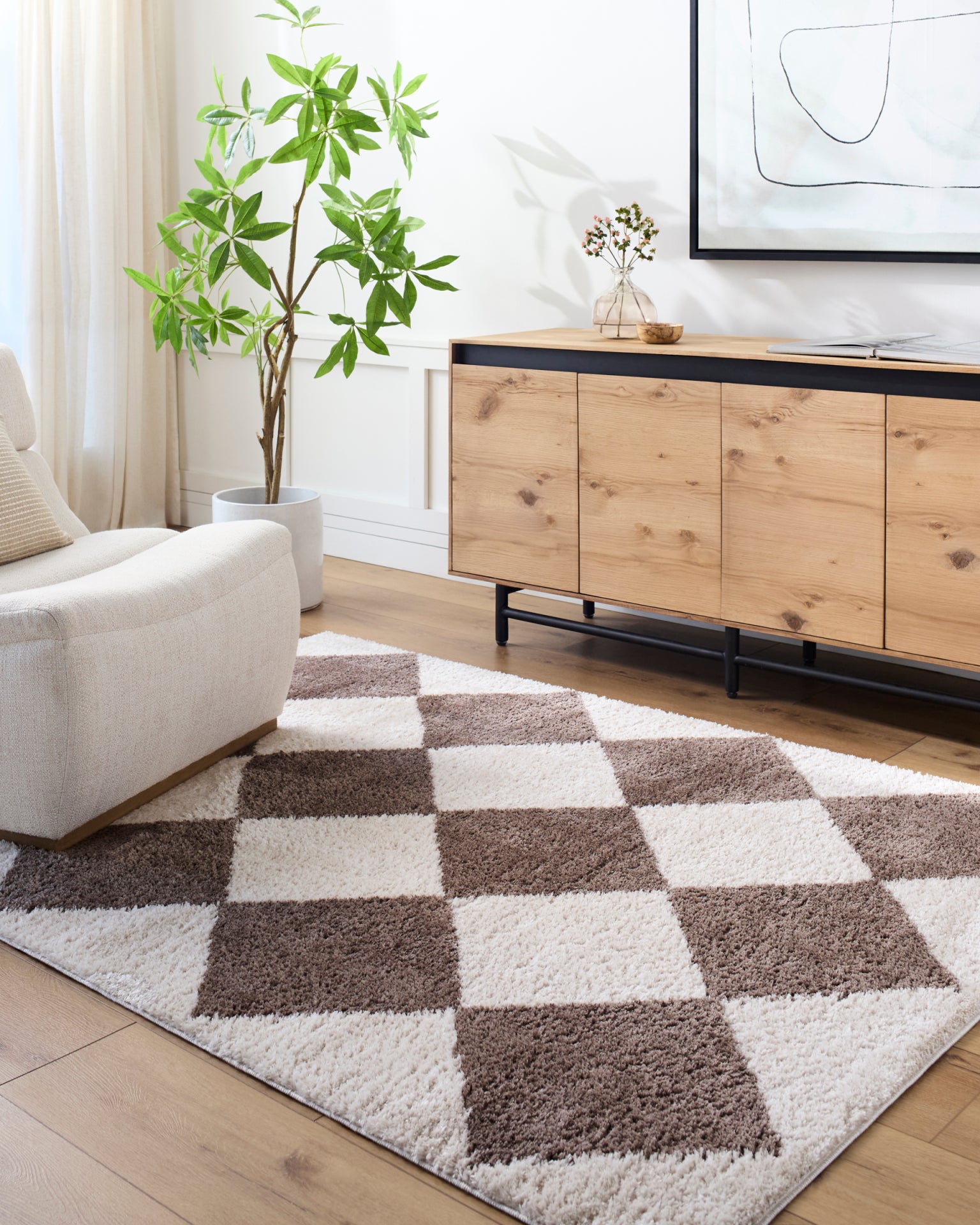 Fossay Shag Machine Woven Rug Livabliss Fossay Shag