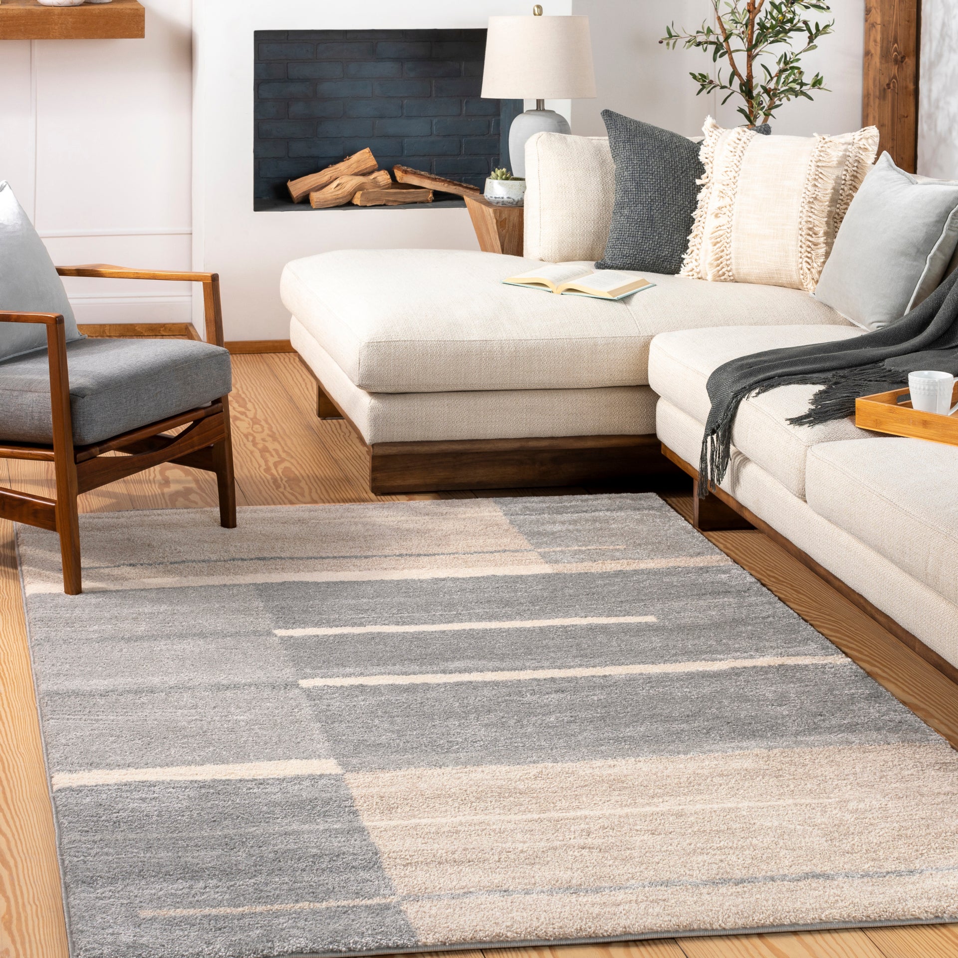 Fowler Machine Woven Rug Livabliss Fowler