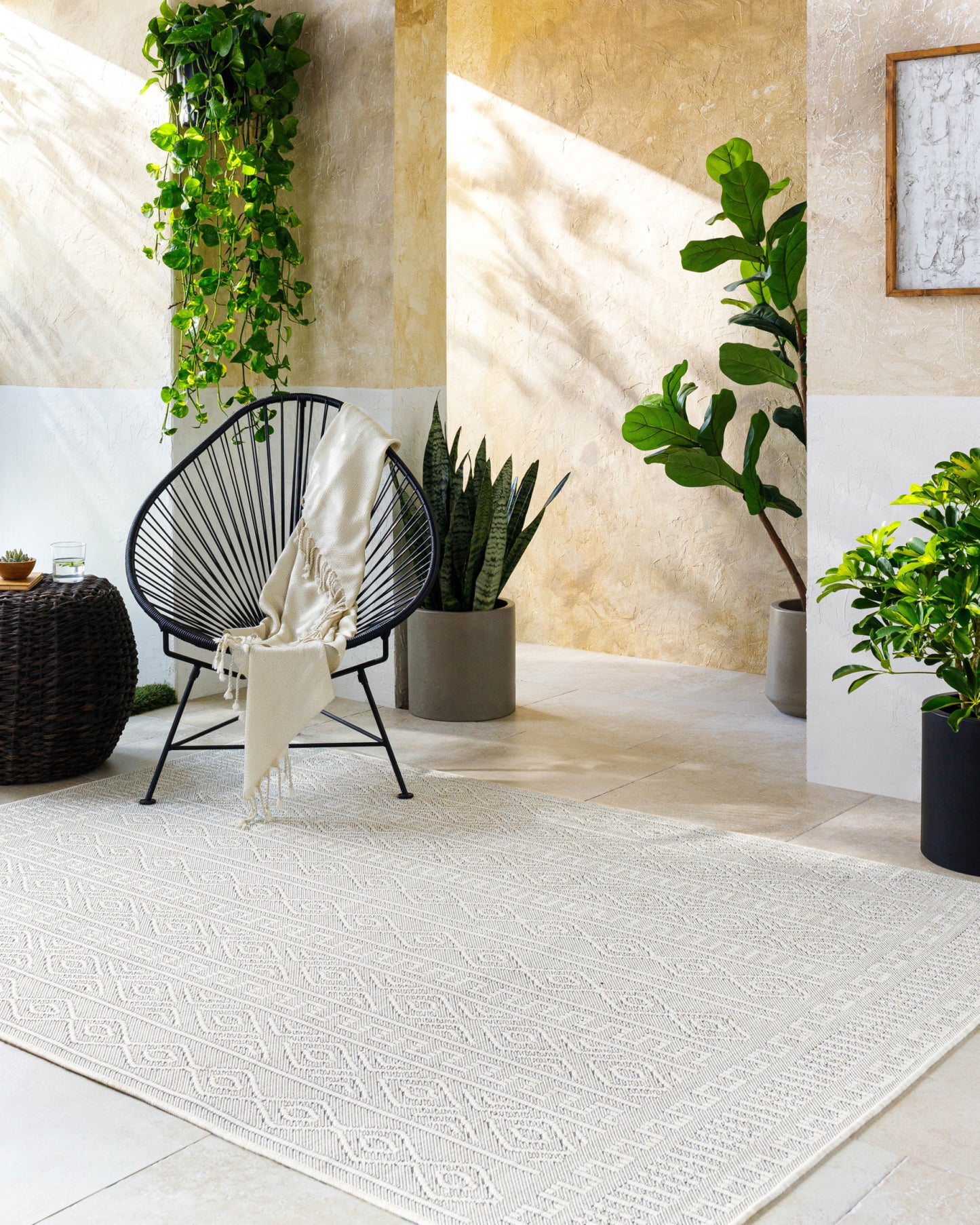 Terrace Machine Woven Rug Livabliss Terrace