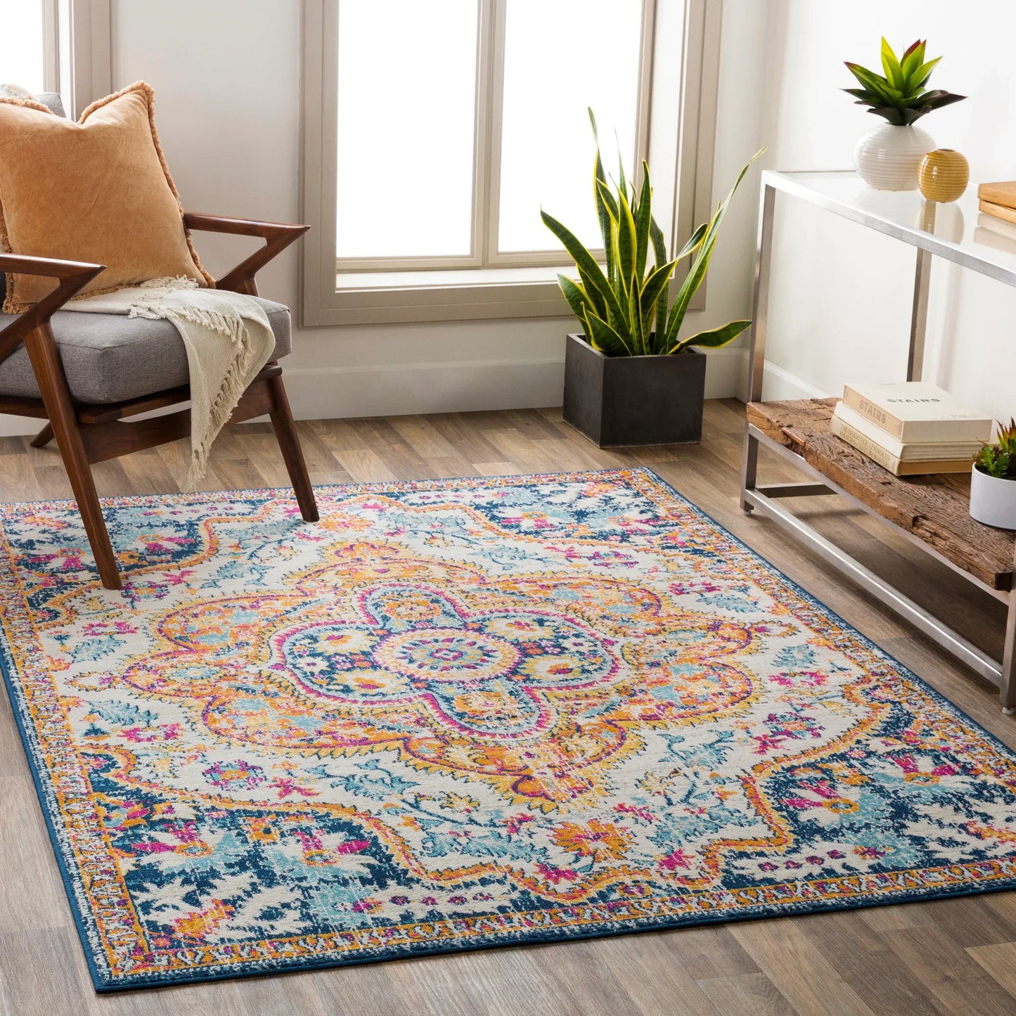 Floransa Machine Woven Rug Livabliss Floransa