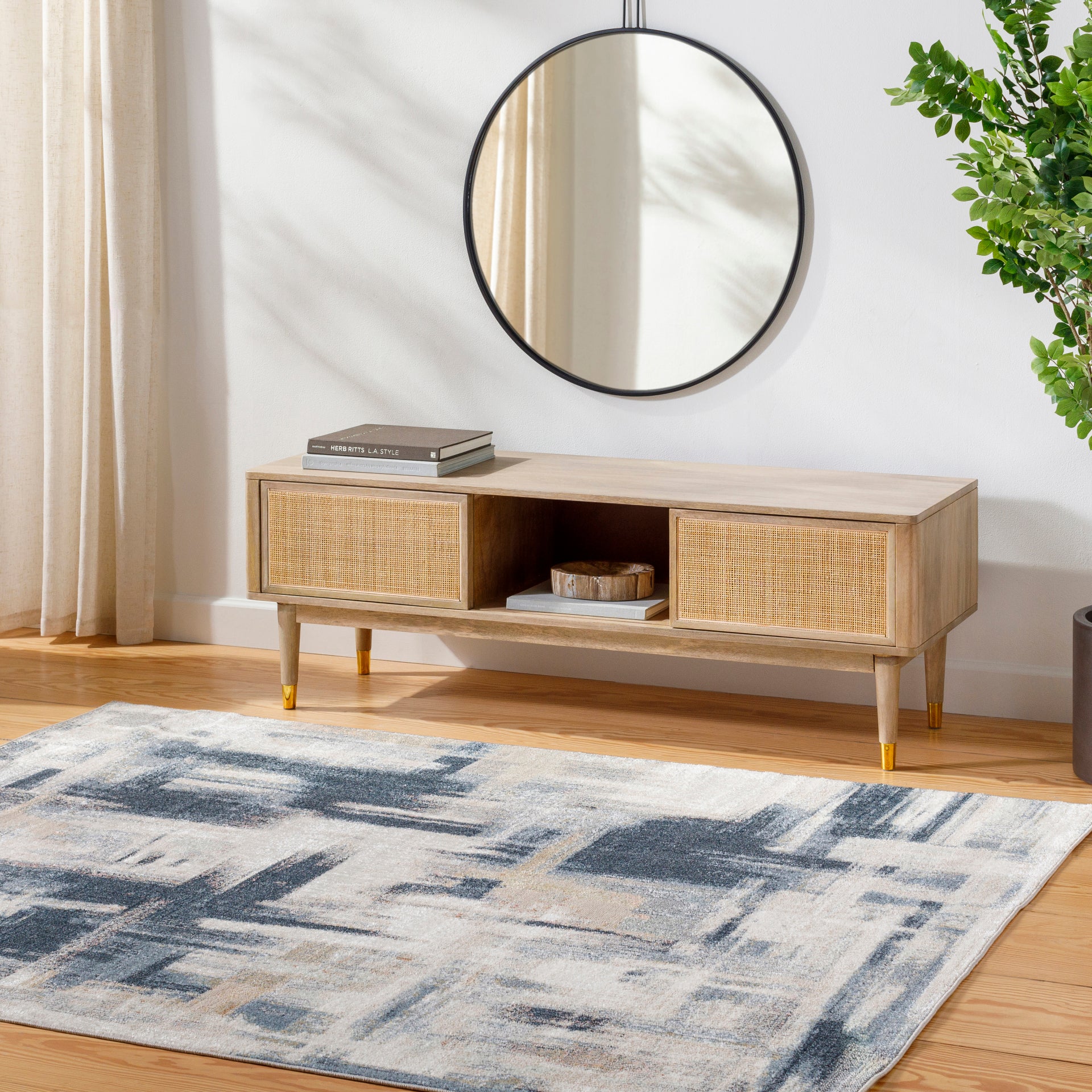 Santana Machine Woven Rug Livabliss Santana