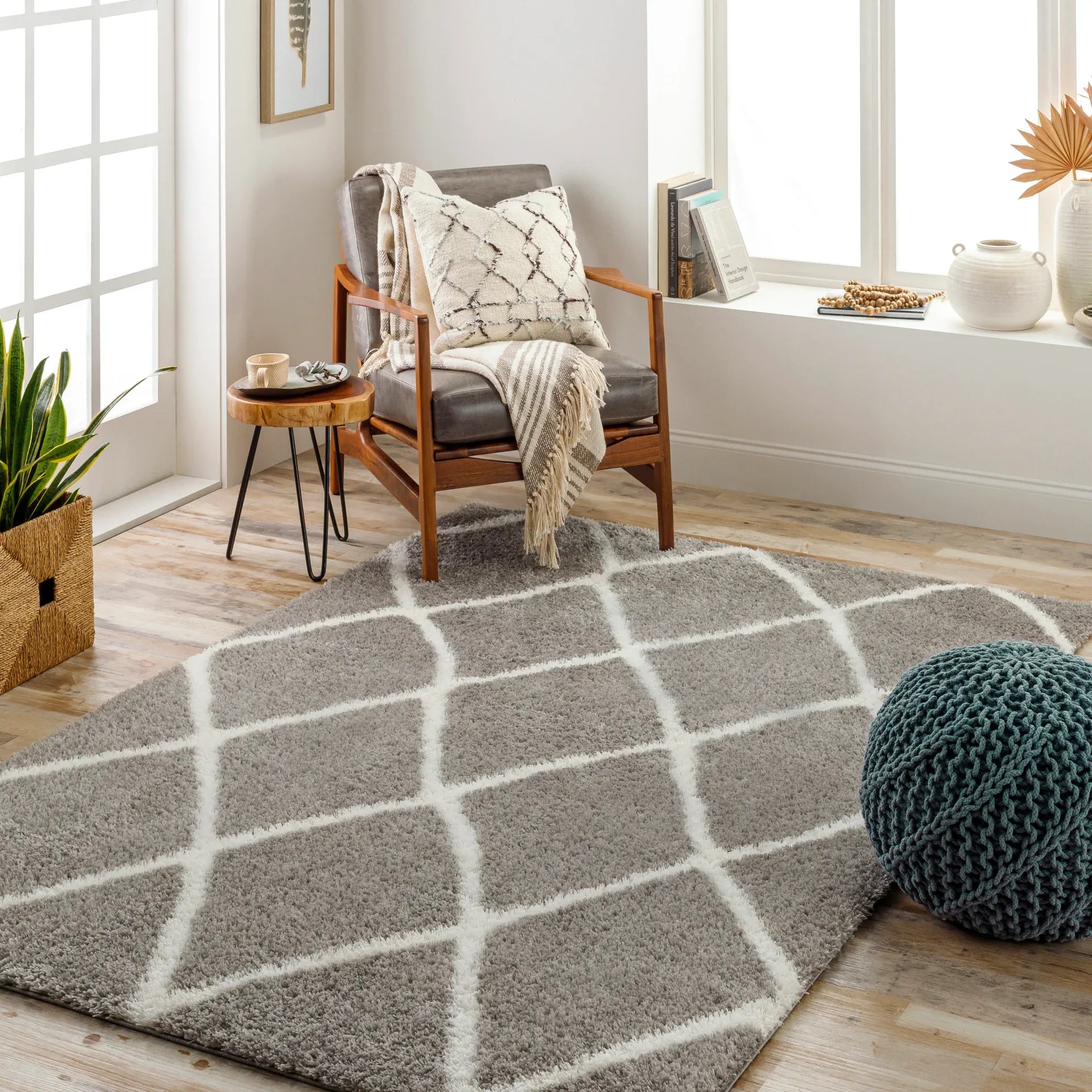 Cloudy Shag Machine Woven Rug Livabliss Cloudy Shag