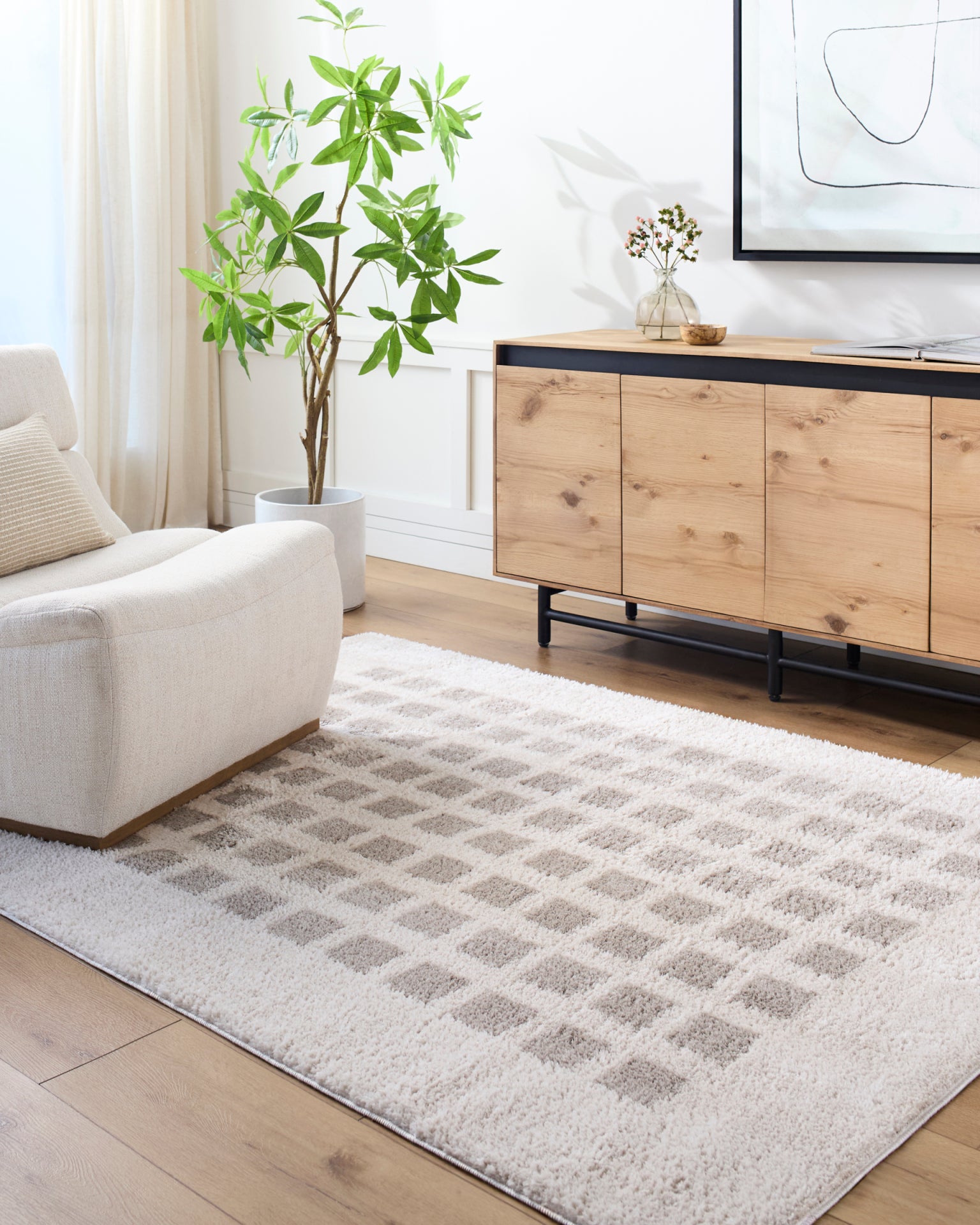 Fossay Shag Machine Woven Rug Livabliss Fossay Shag
