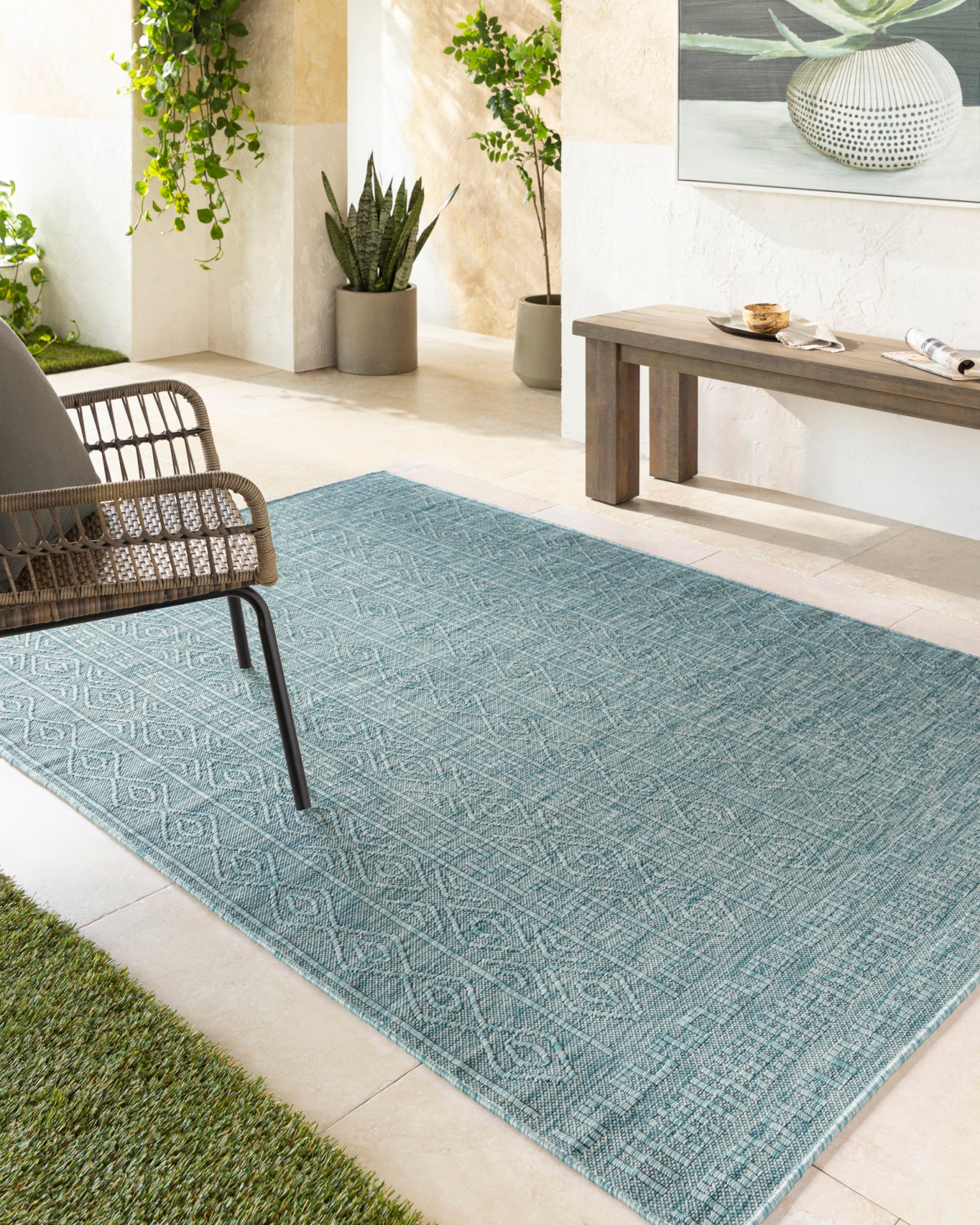Terrace Machine Woven Rug Livabliss Terrace