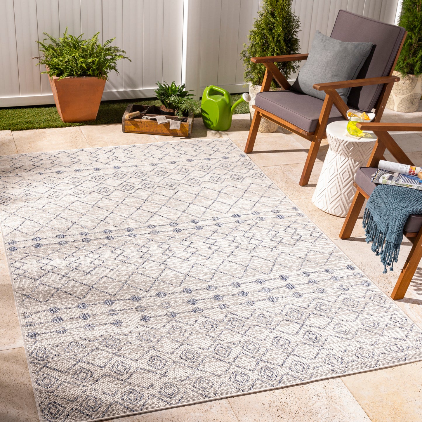 Tuareg Machine Woven Rug Livabliss Tuareg