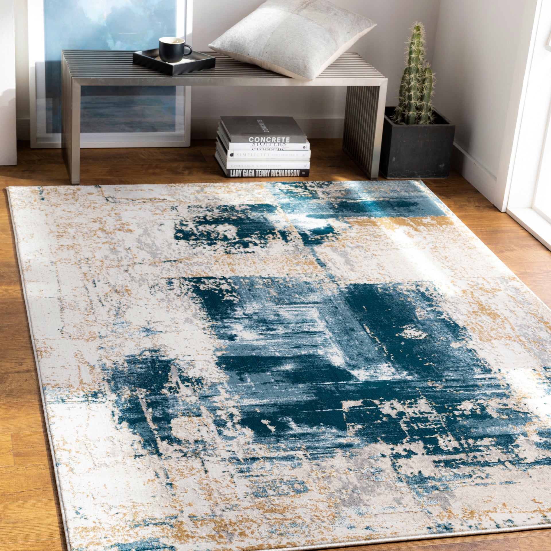 Quatro Machine Woven Rug Livabliss Quatro
