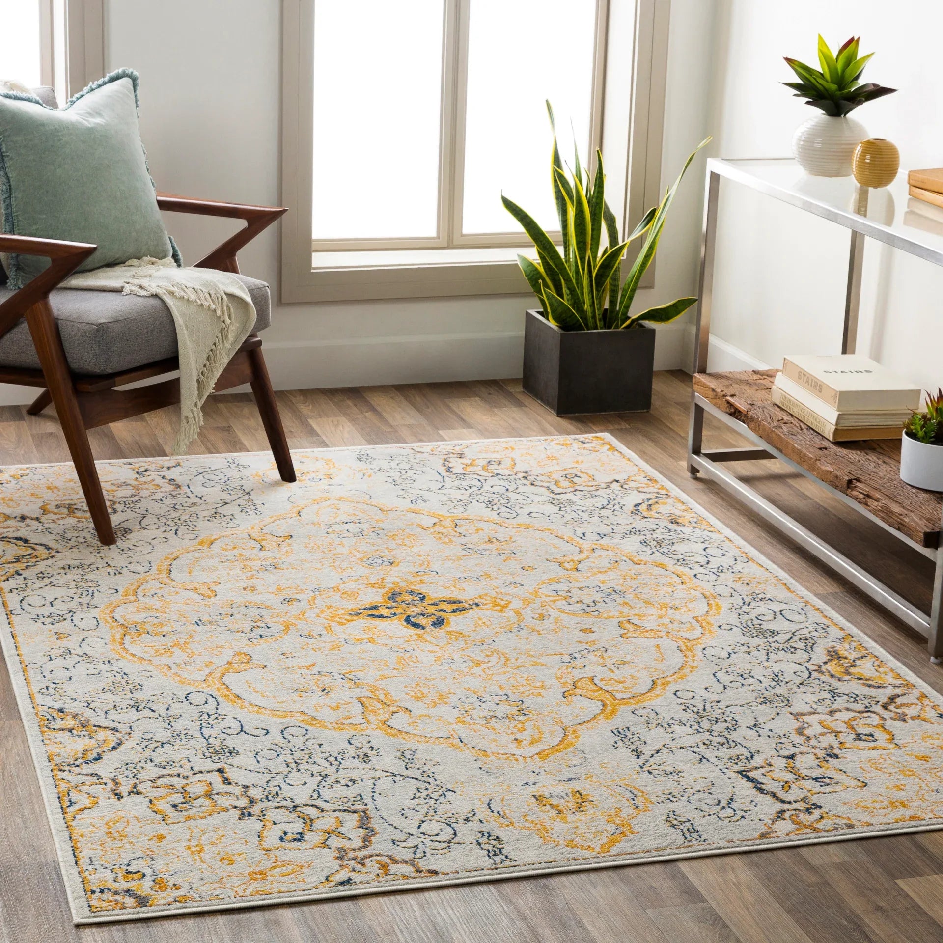 Floransa Machine Woven Rug Livabliss Floransa