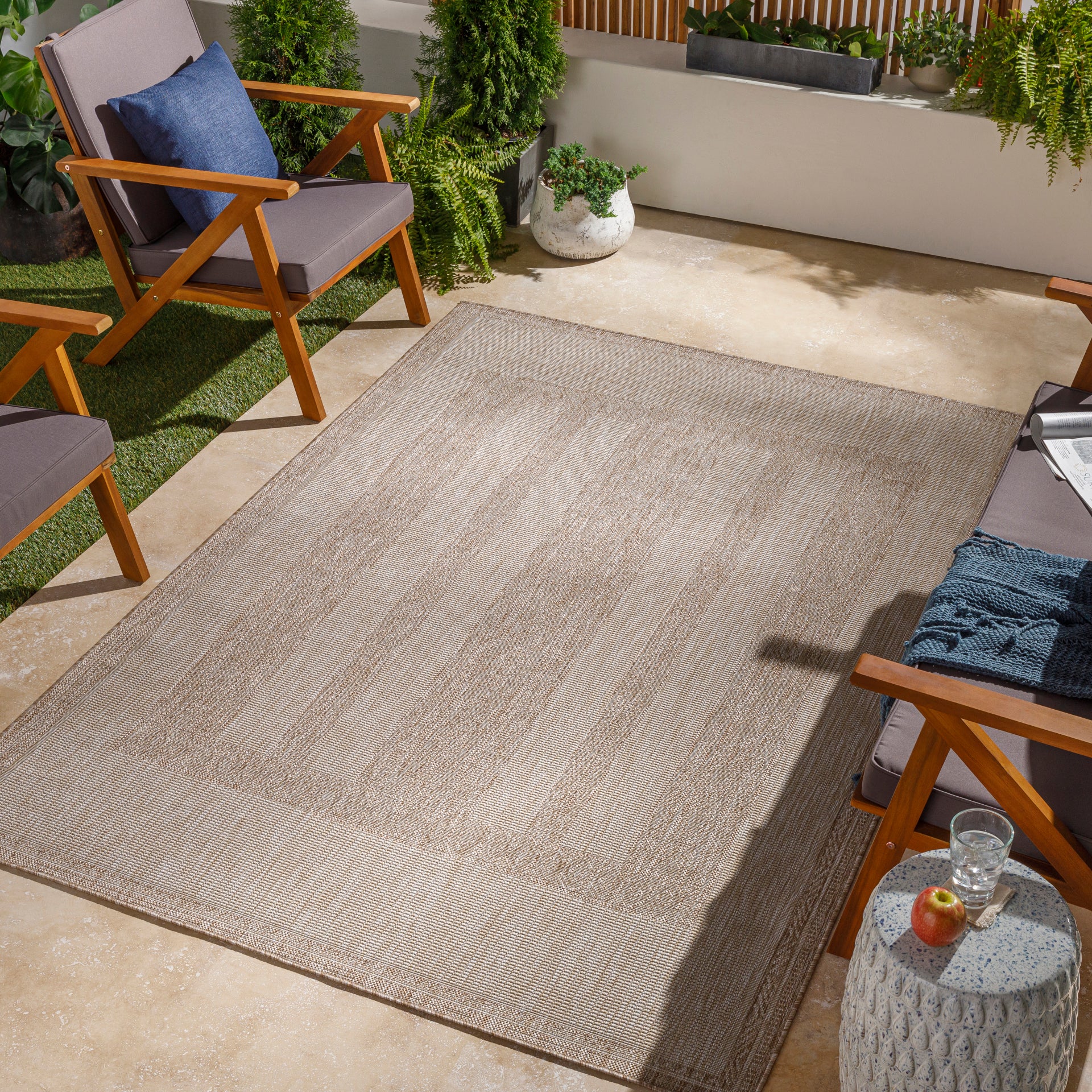 Tuareg Machine Woven Rug Livabliss Tuareg