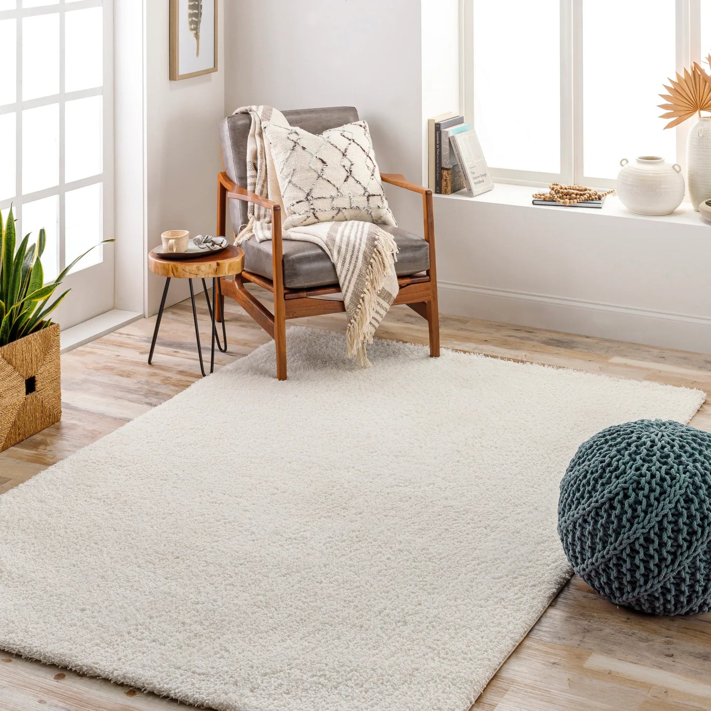 Cloudy Shag Machine Woven Rug Livabliss Cloudy Shag