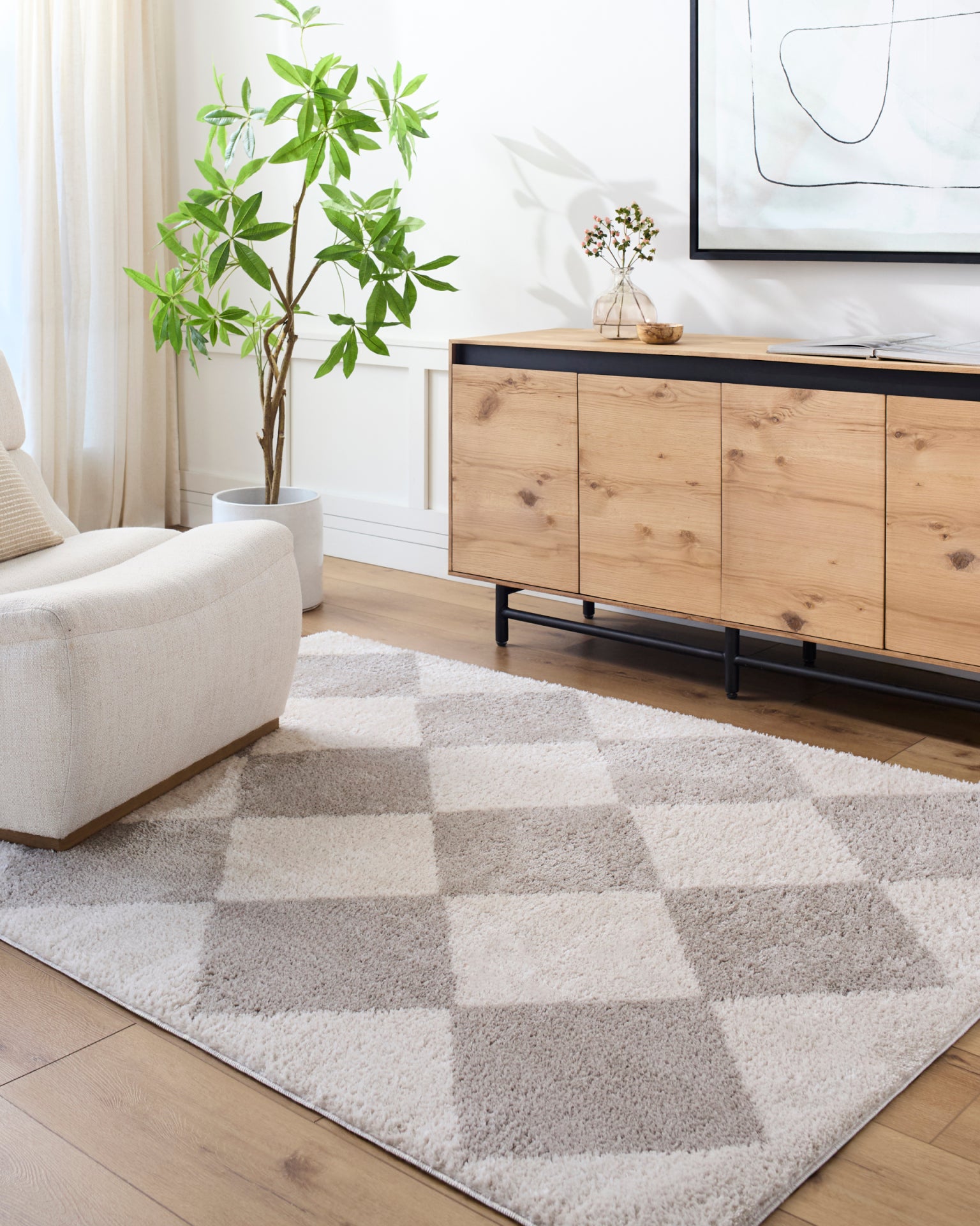 Fossay Shag Machine Woven Rug Livabliss Fossay Shag