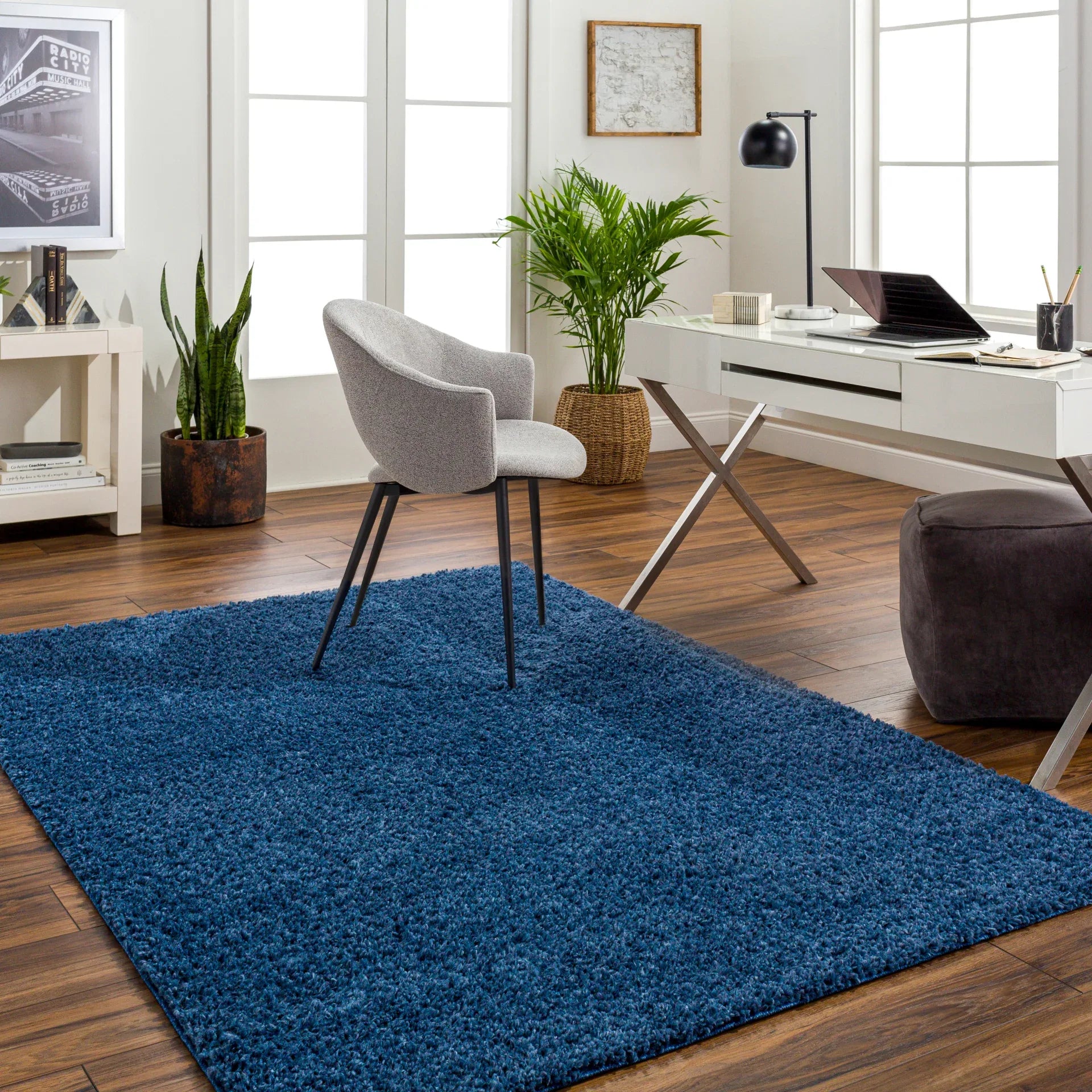 Deluxe Shag Machine Woven Rug Livabliss Deluxe Shag