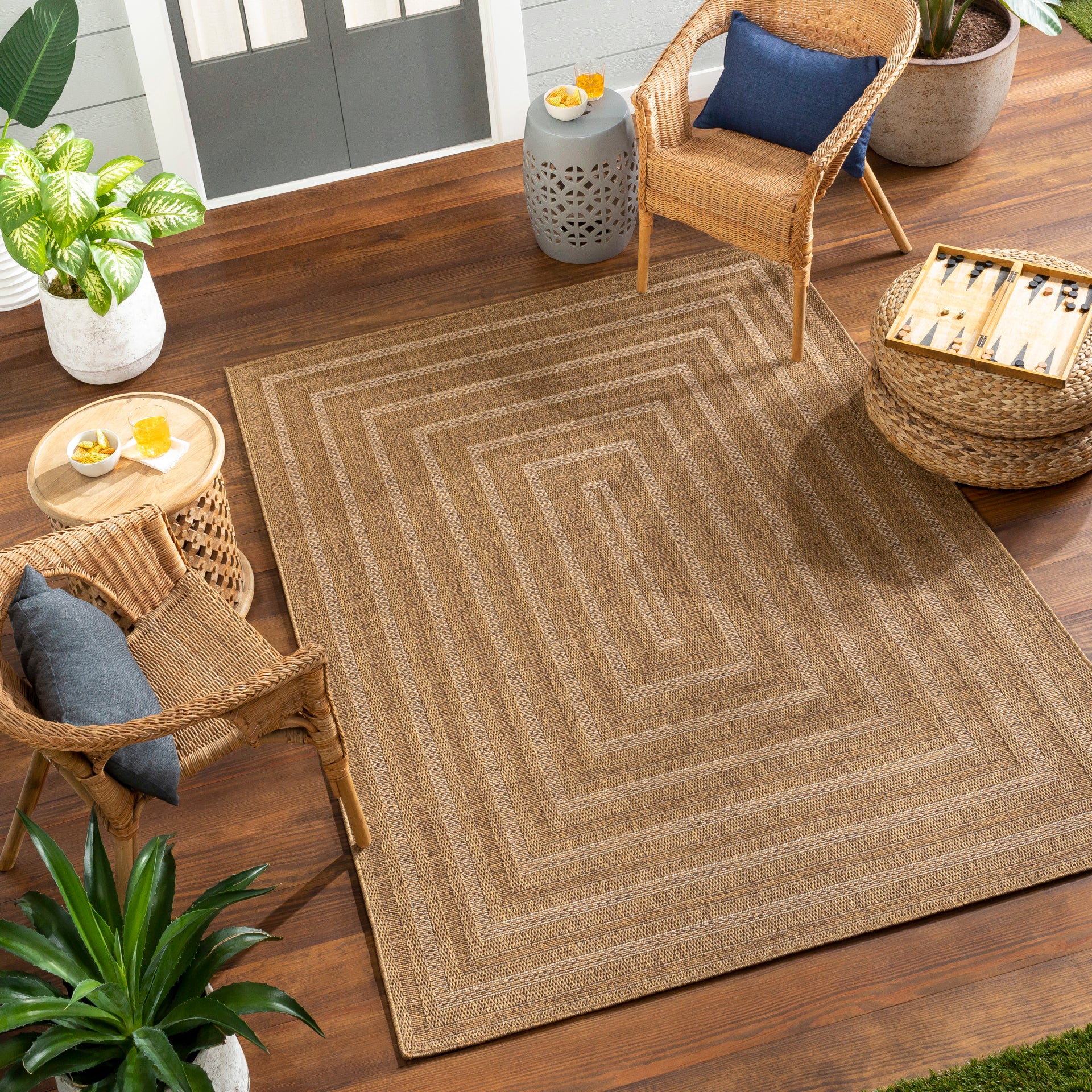 Pismo Beach Machine Woven Rug Livabliss Pismo Beach