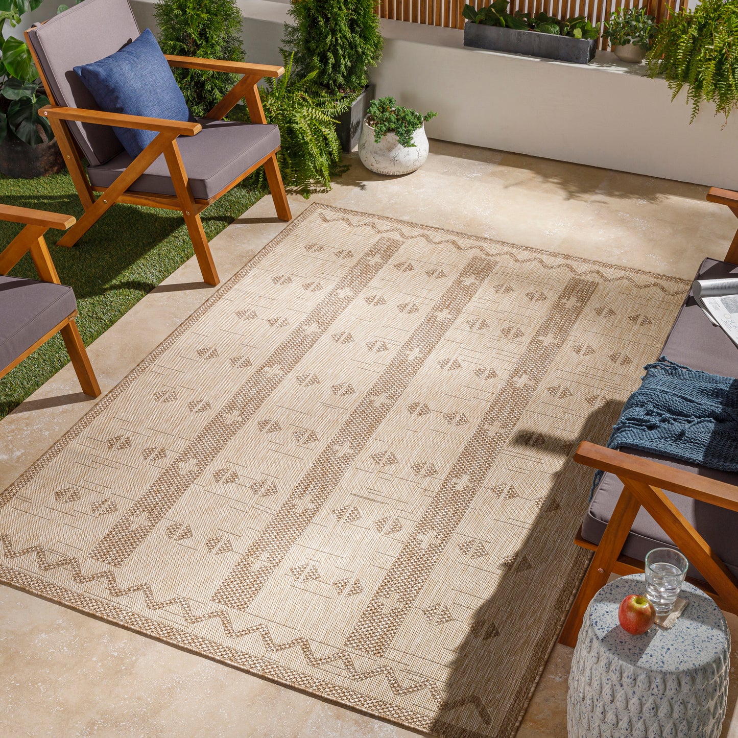 Tuareg Machine Woven Rug Livabliss Tuareg
