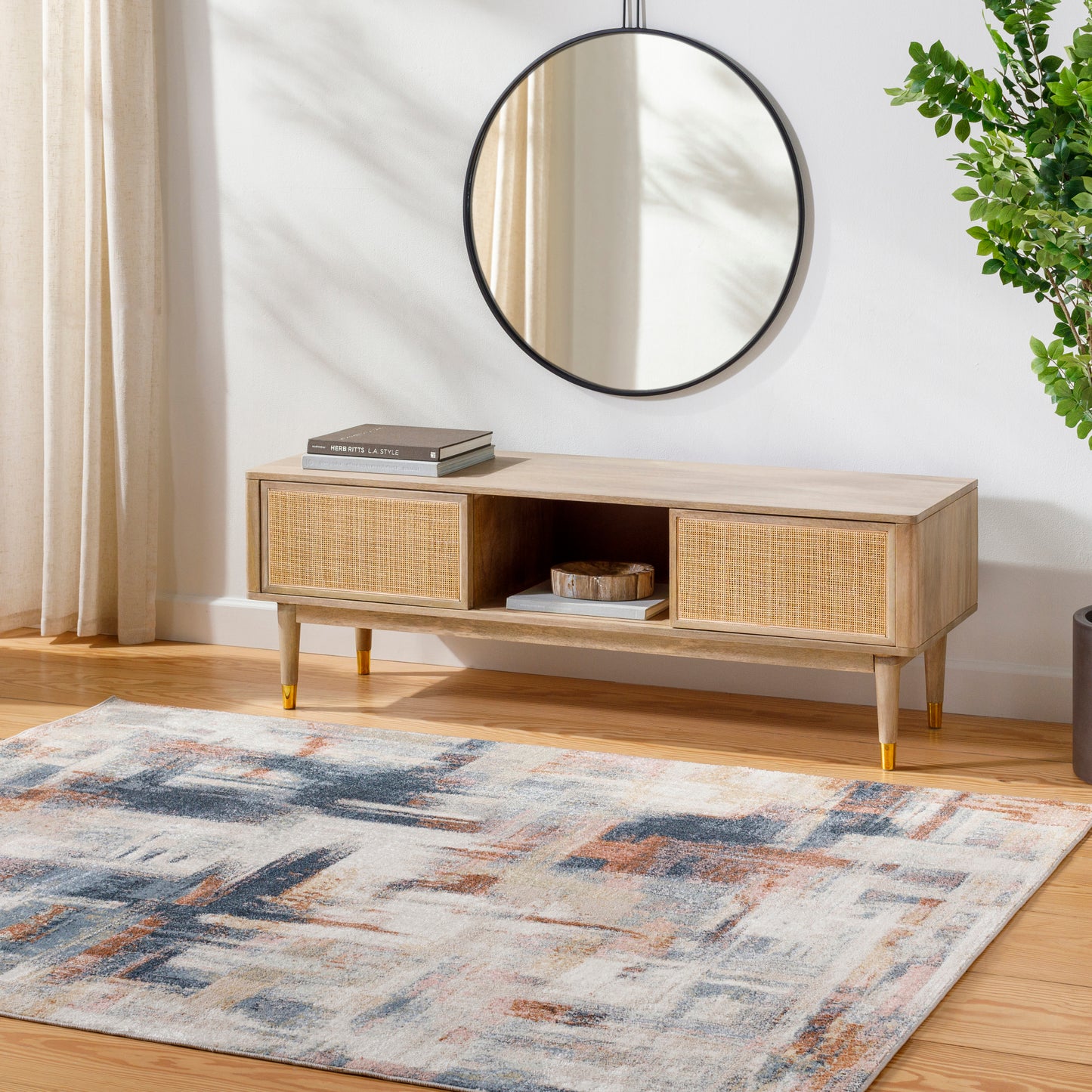 Santana Machine Woven Rug Livabliss Santana
