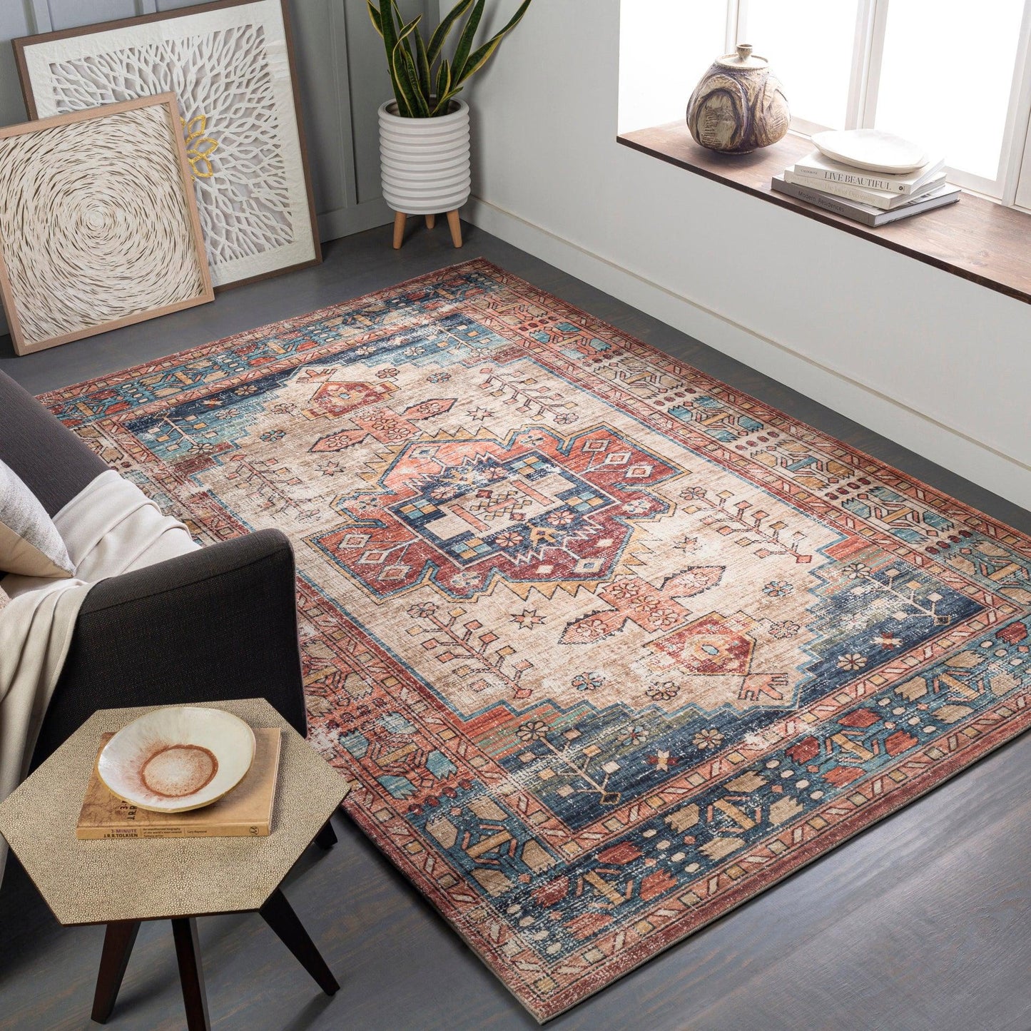 Erin Machine Woven Rug Livabliss Erin