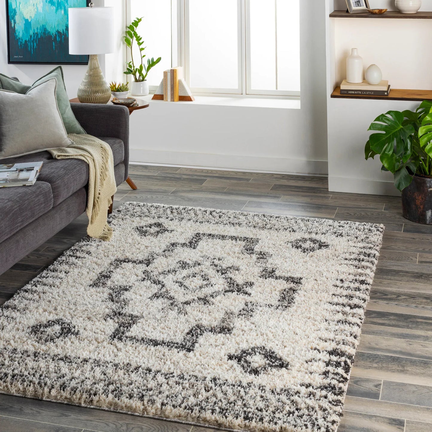 Capella Shag Machine Woven Rug Livabliss Capella Shag