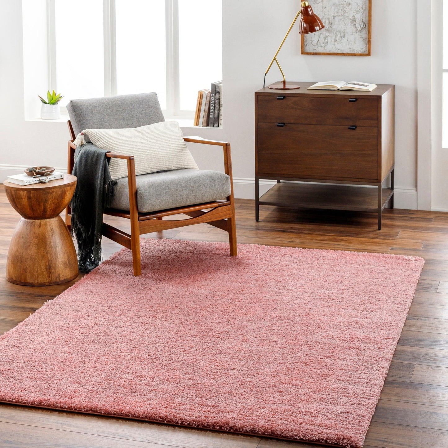 Cloudy Shag Machine Woven Rug Livabliss Cloudy Shag