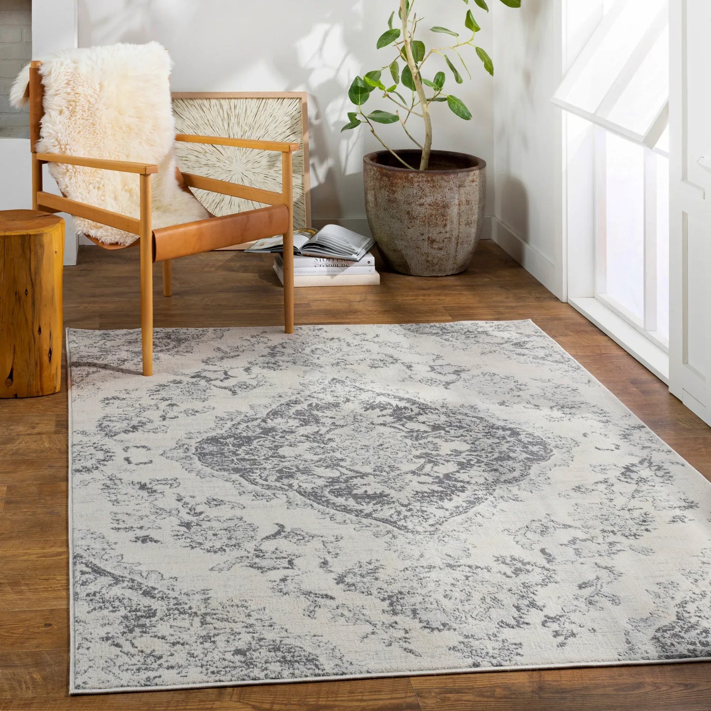 Floransa Machine Woven Rug Livabliss Floransa