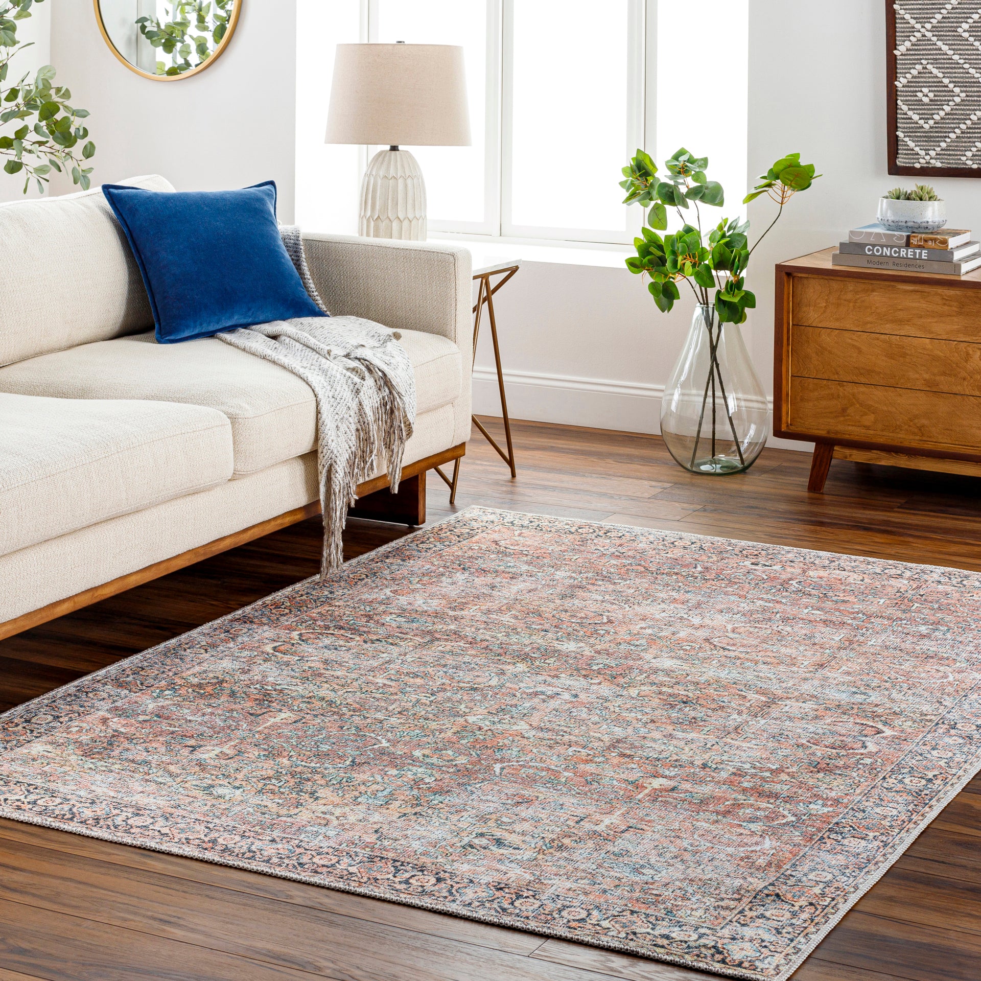 Kemer Machine Woven Rug Livabliss Kemer